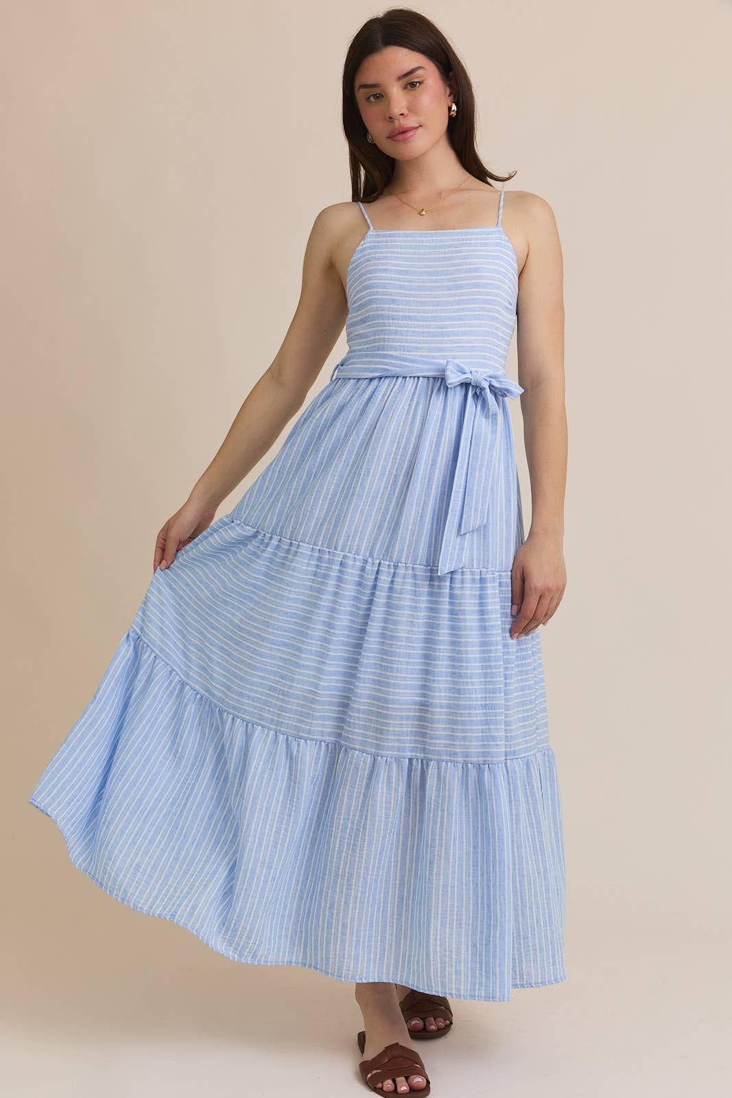 Gilli Nautical Striped Cotton Sundress