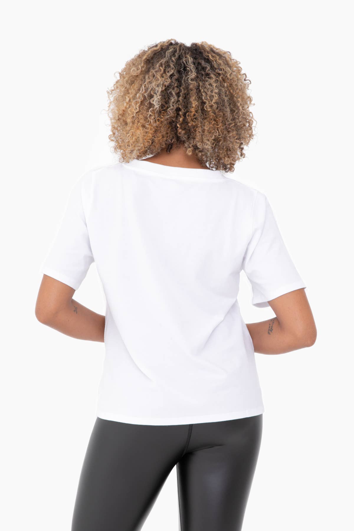 Mono B - Pima Cotton Blend V-Neck Tee