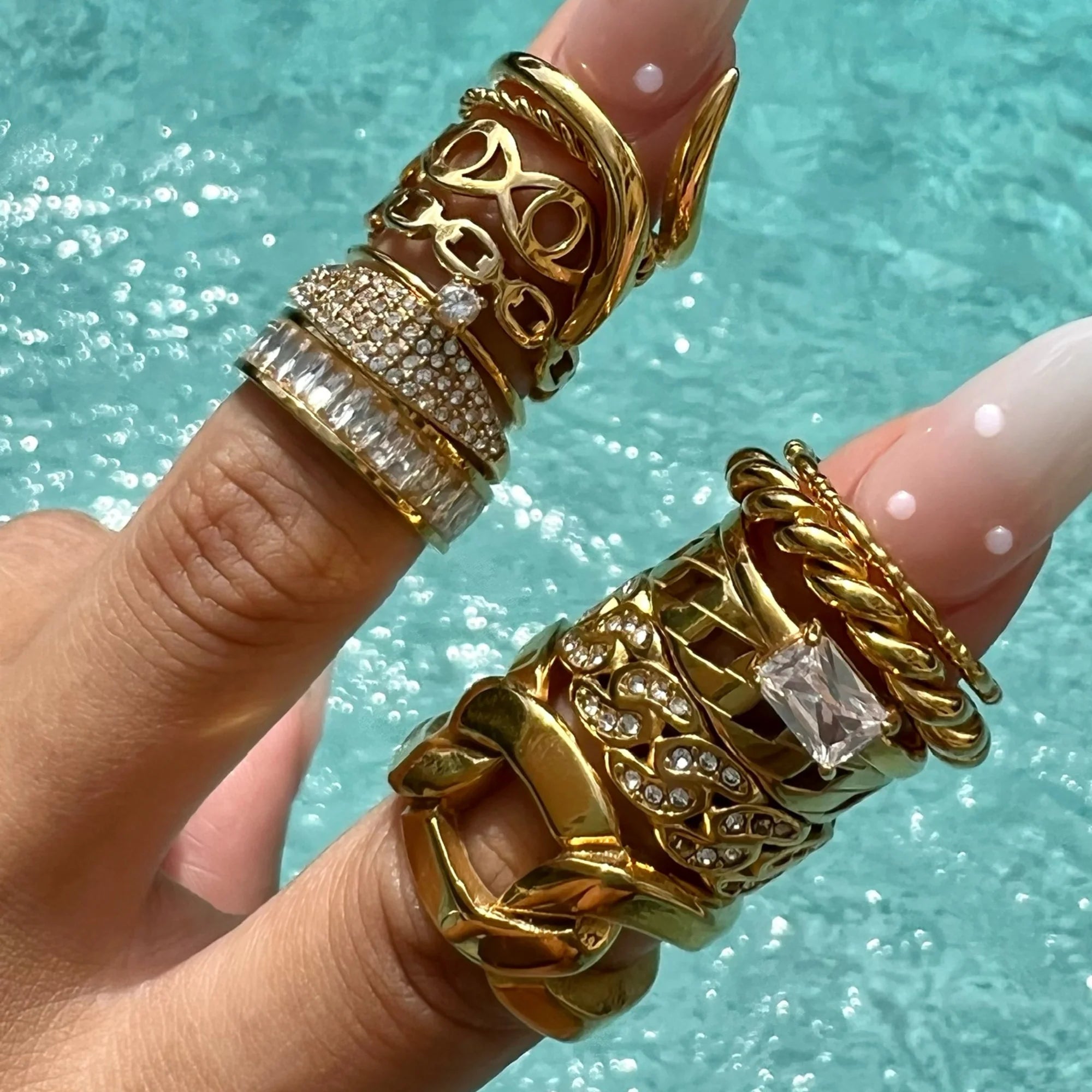 Ellie Vail Billy Dainty Chain Ring