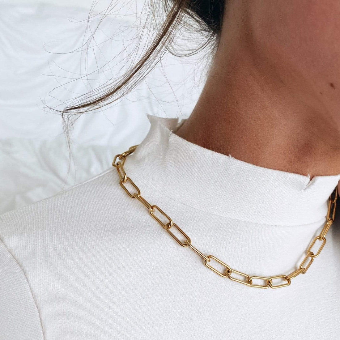 Ellie Vail Carla Paper Clip Chain Necklace