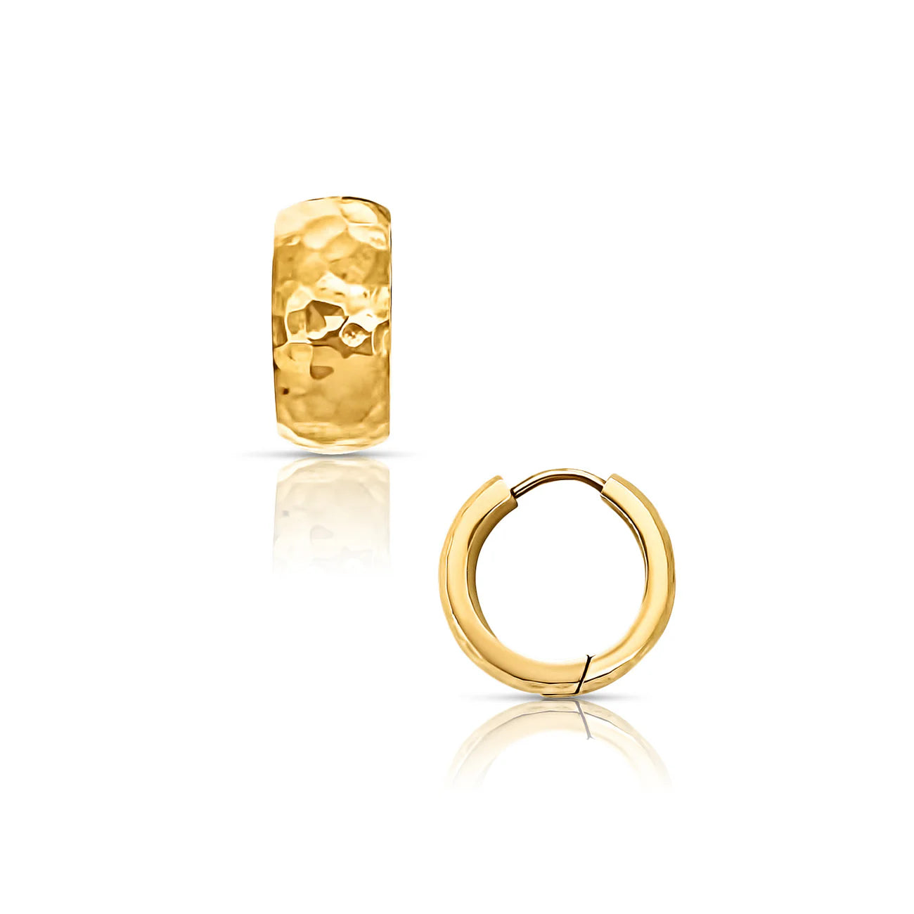 Ellie Vail Brennan Hammered Huggie Hoop Earring