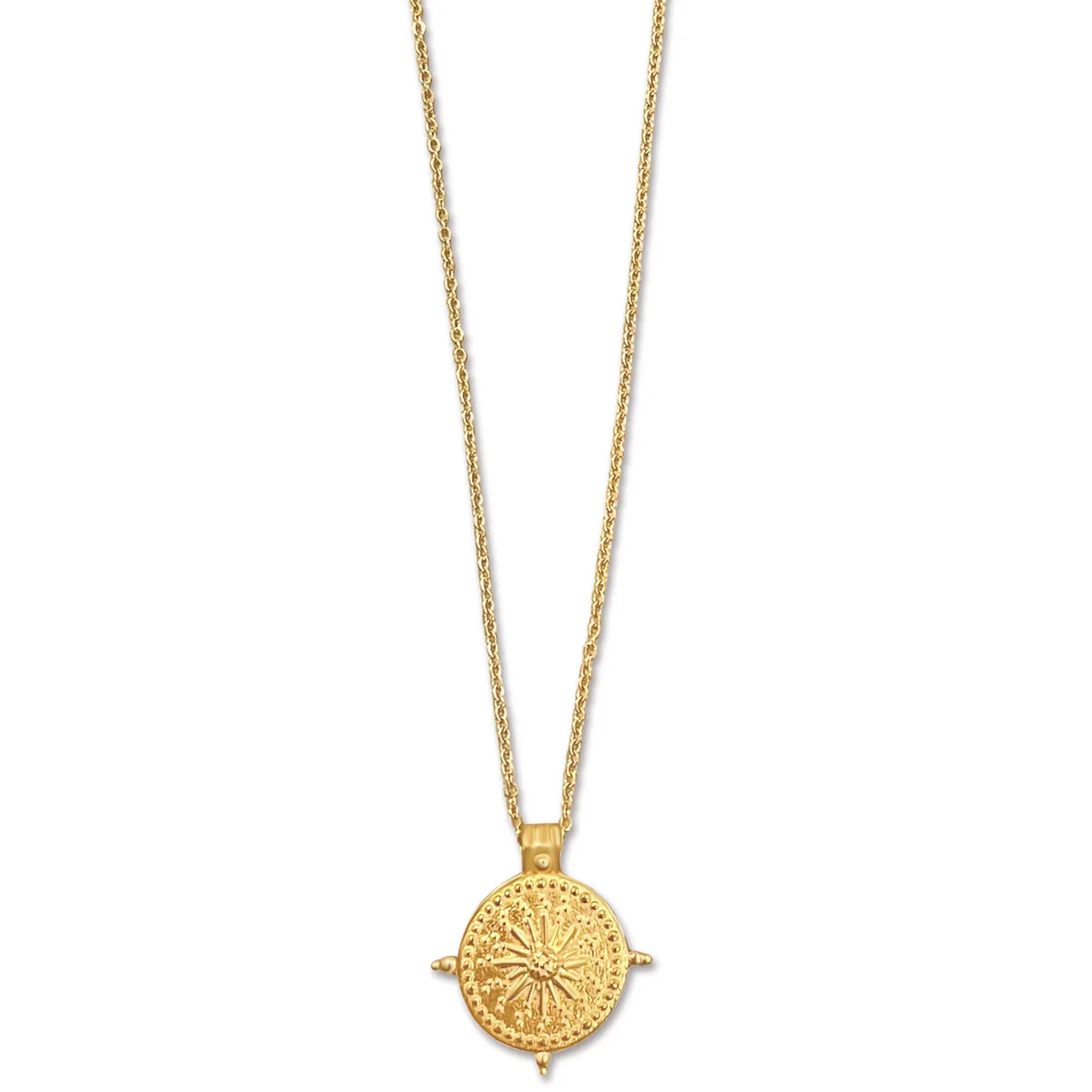 Ellie Vail Beckett Sun Disc Pendent Necklace