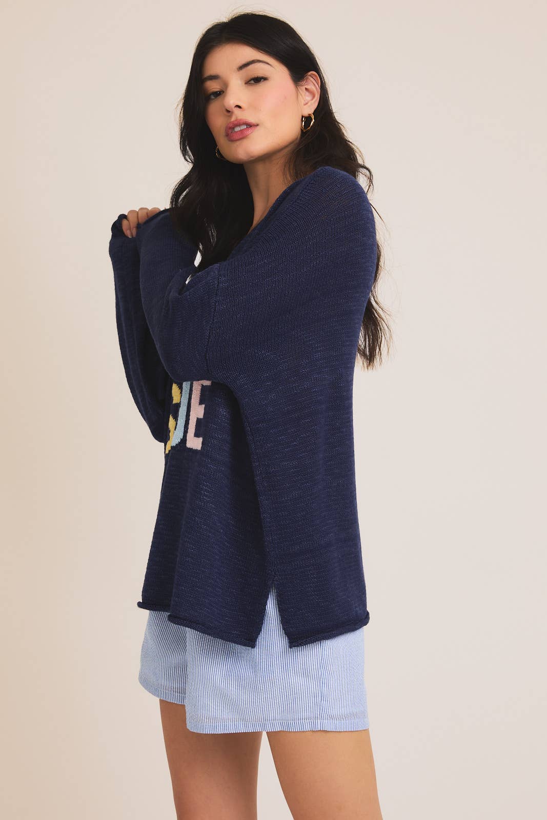 Gilli V-Neck Beachside Knit Sweater