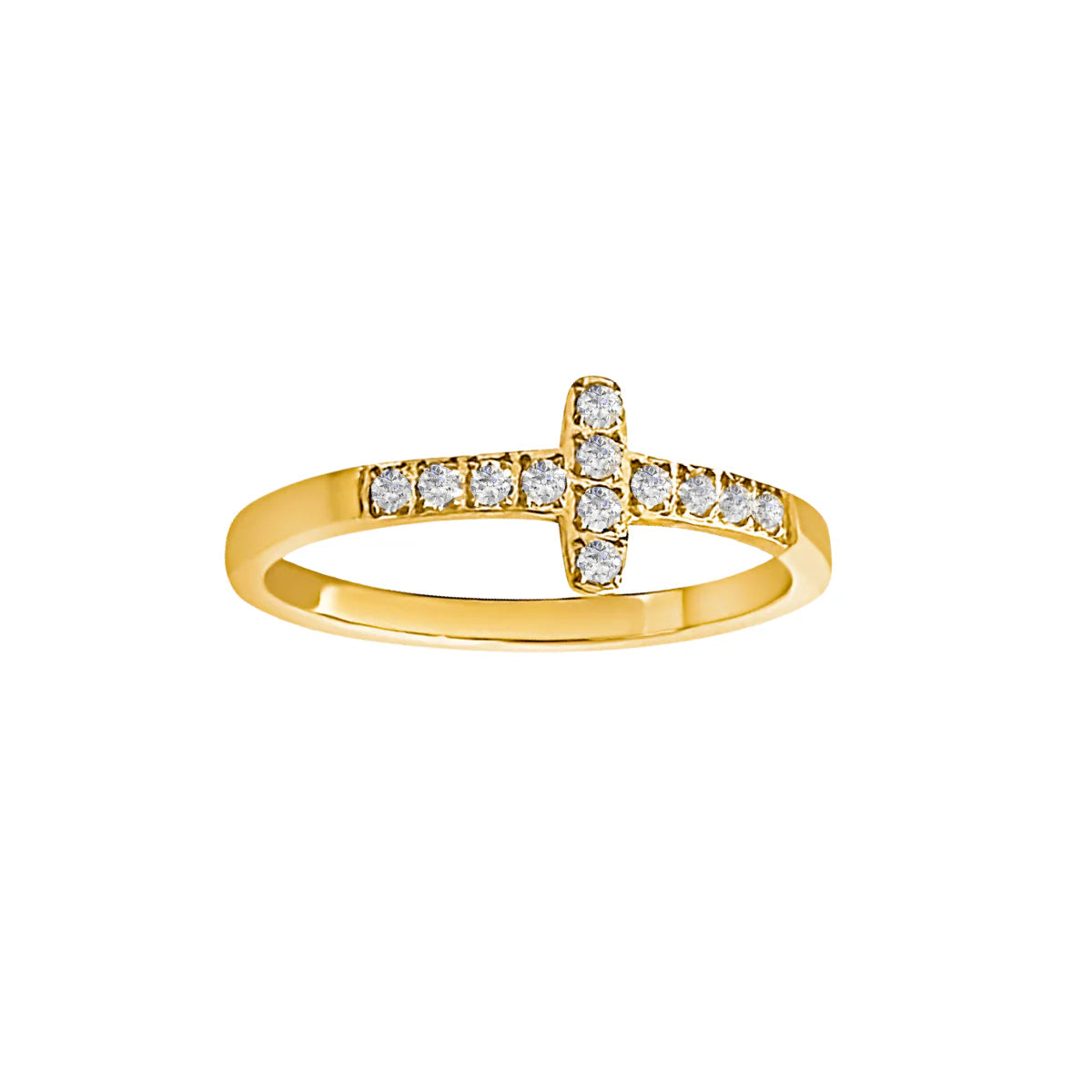 Ellie Vail Brooks Sideways Cross Ring