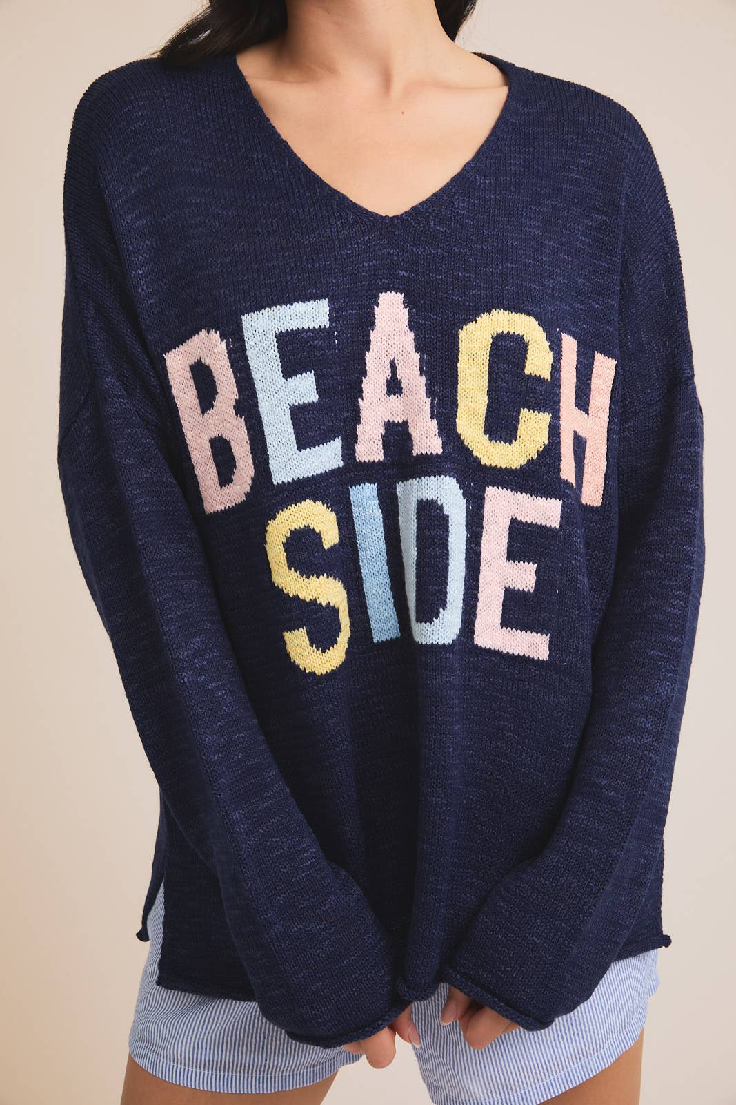 Gilli V-Neck Beachside Knit Sweater