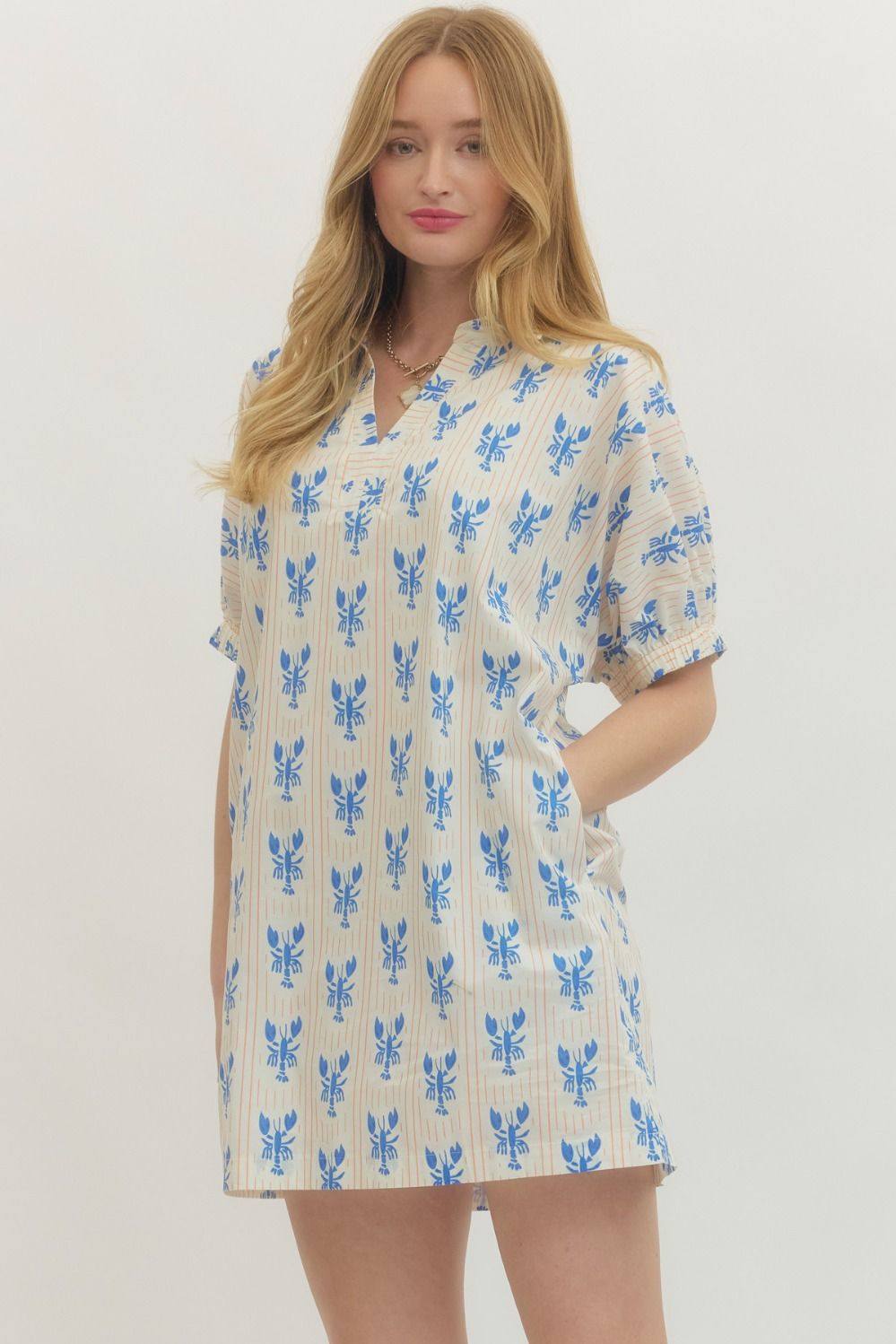 Entro Lobster Shift Dress Tide & True Boutique Entro Lobster Shift Dress Tide & True Boutique