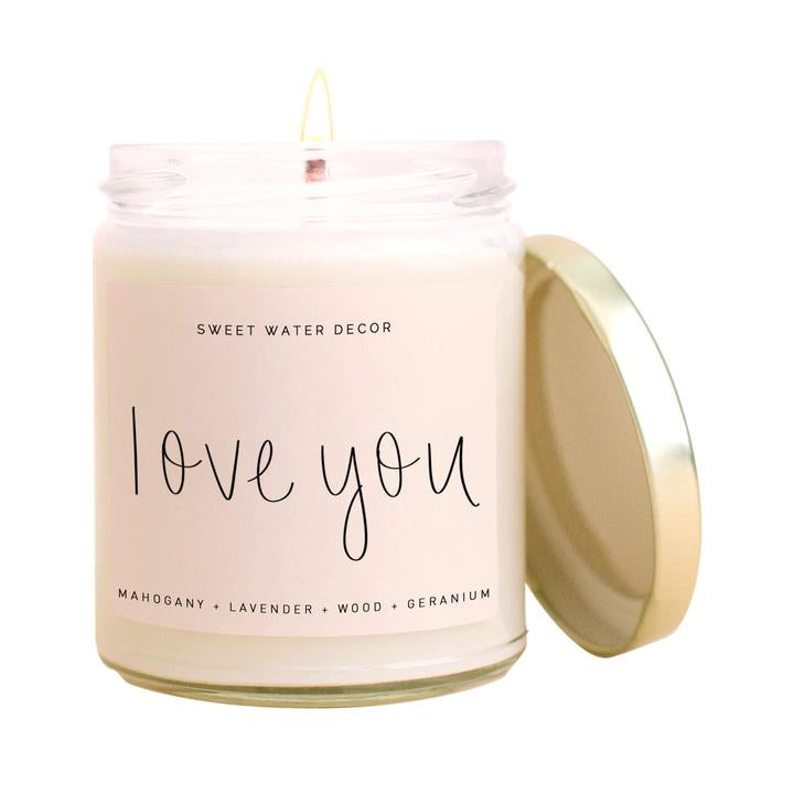 Sweet Water Decor Candles | Glass Jar with Lid