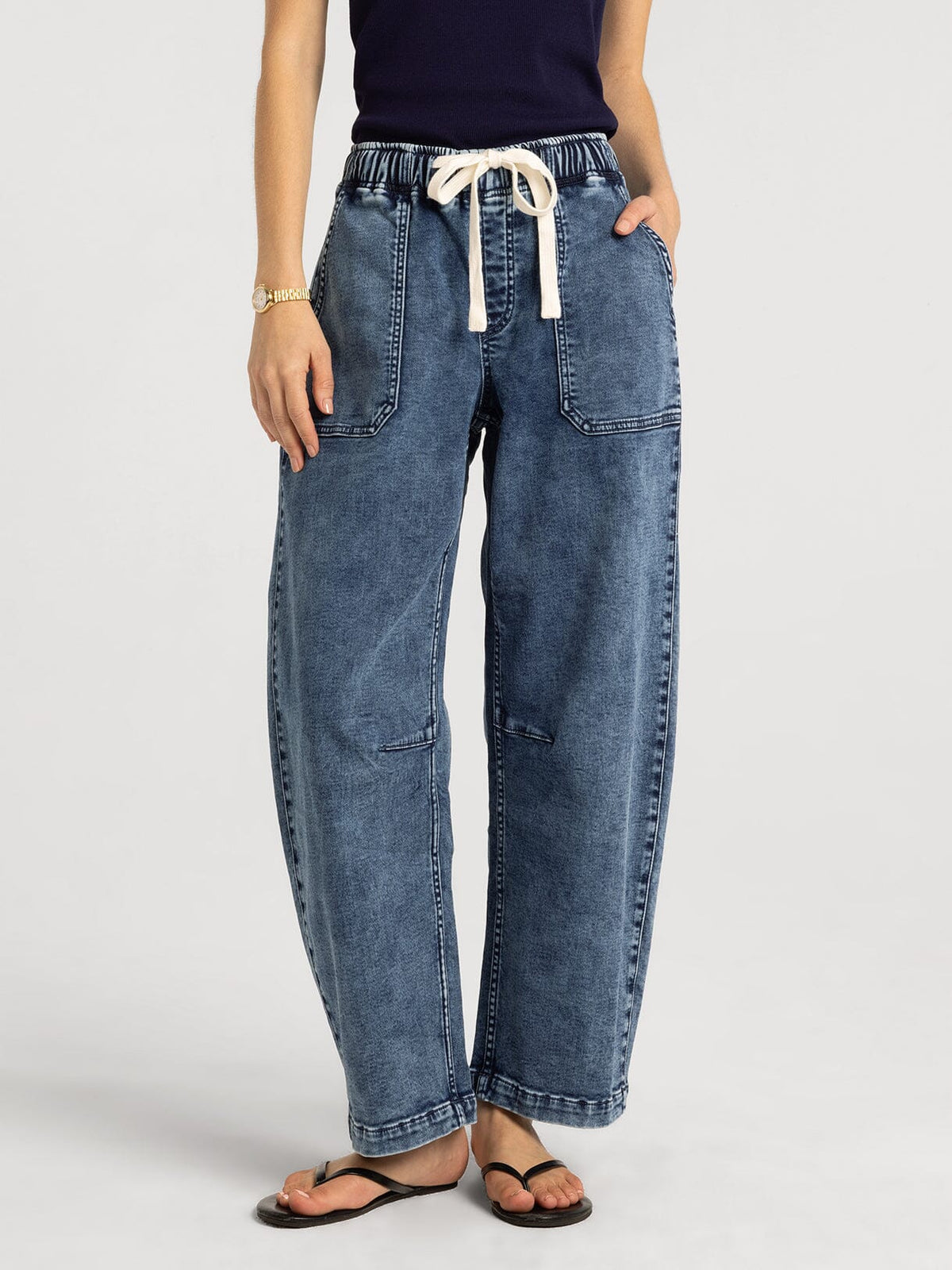 Vegan Leather Black Cargo Pants