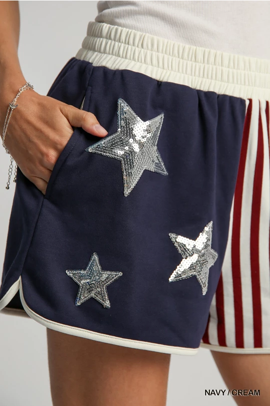 Umgee Stars and Stripes Shorts