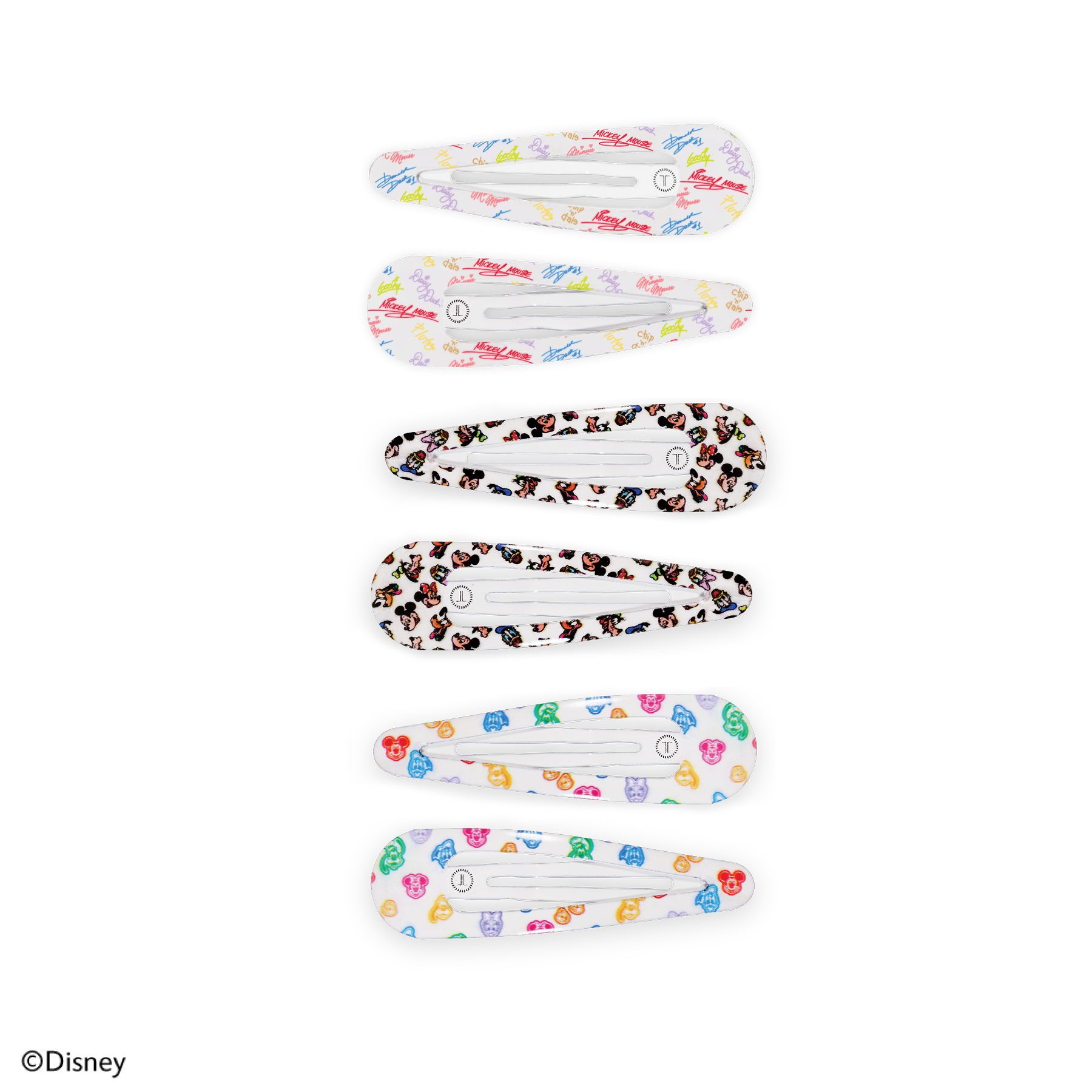 TELETIES - Mickey and Friends Snap Clip (6ct)