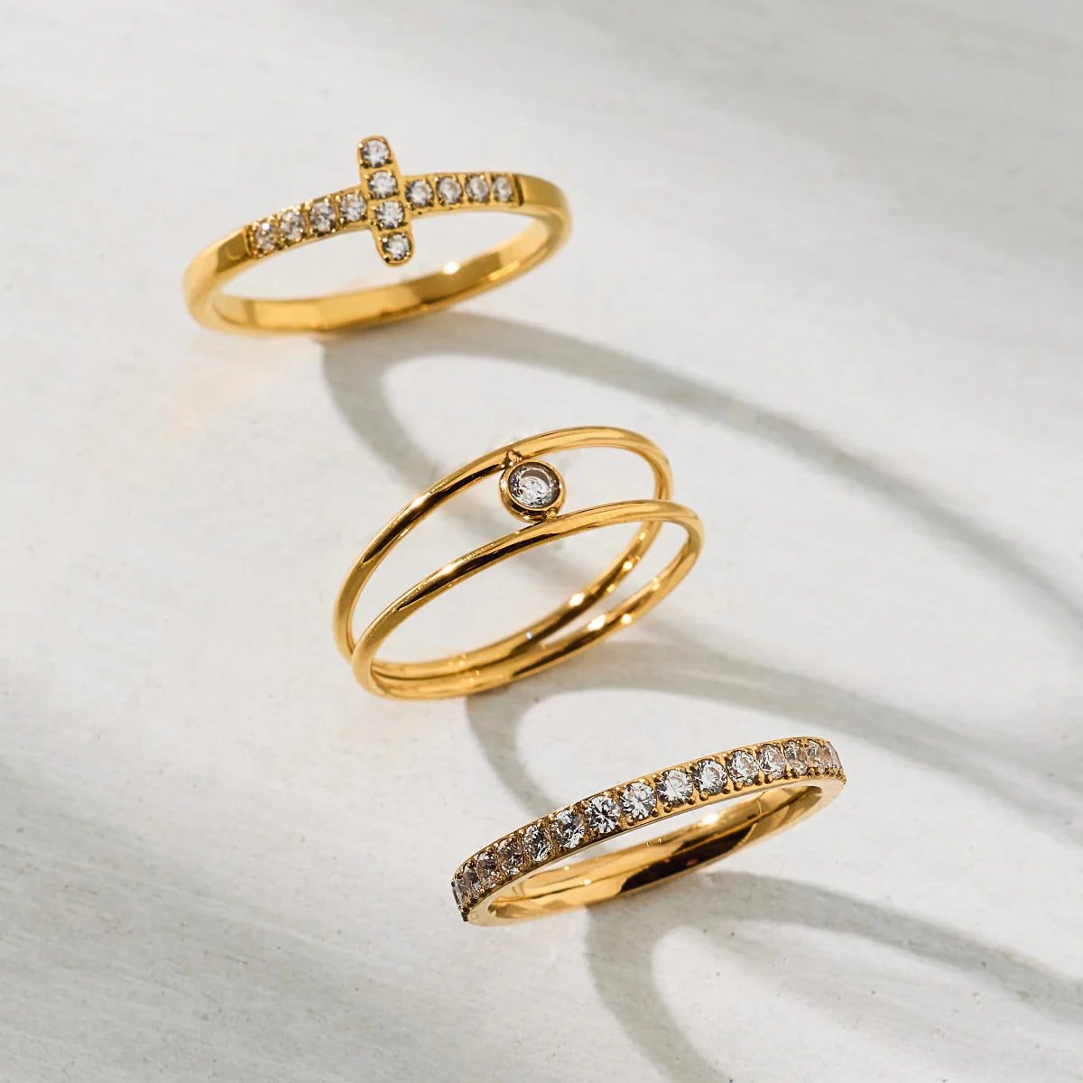 Ellie Vail Brooks Sideways Cross Ring