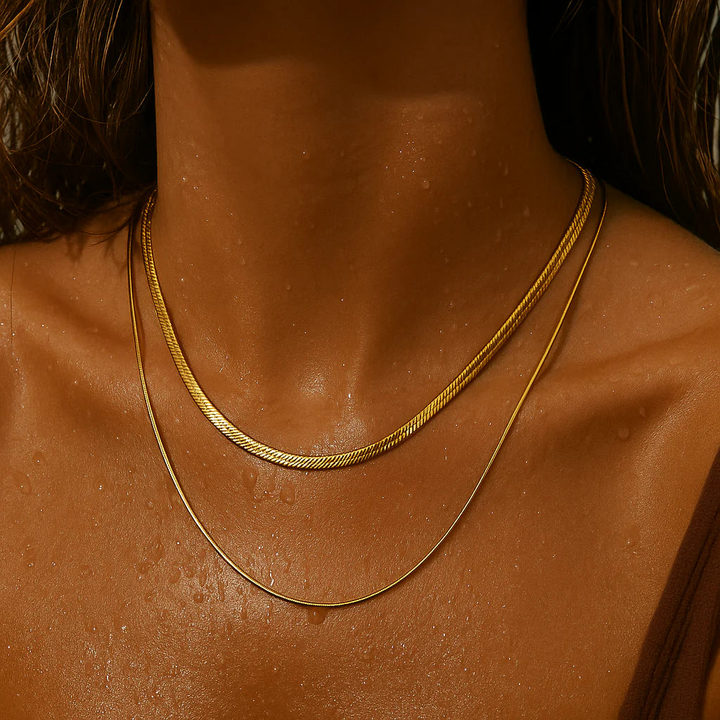 Ellie Vail Cassia Double Chain Necklace