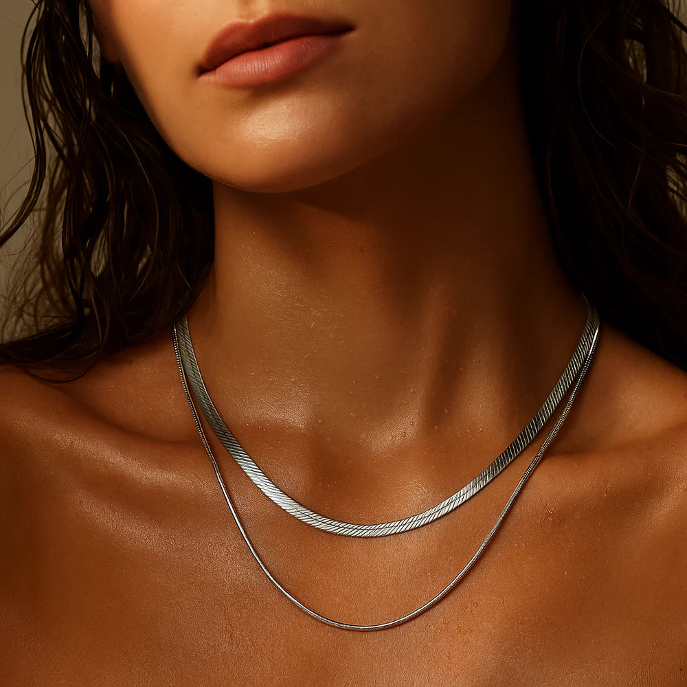 Ellie Vail Cassia Double Chain Necklace