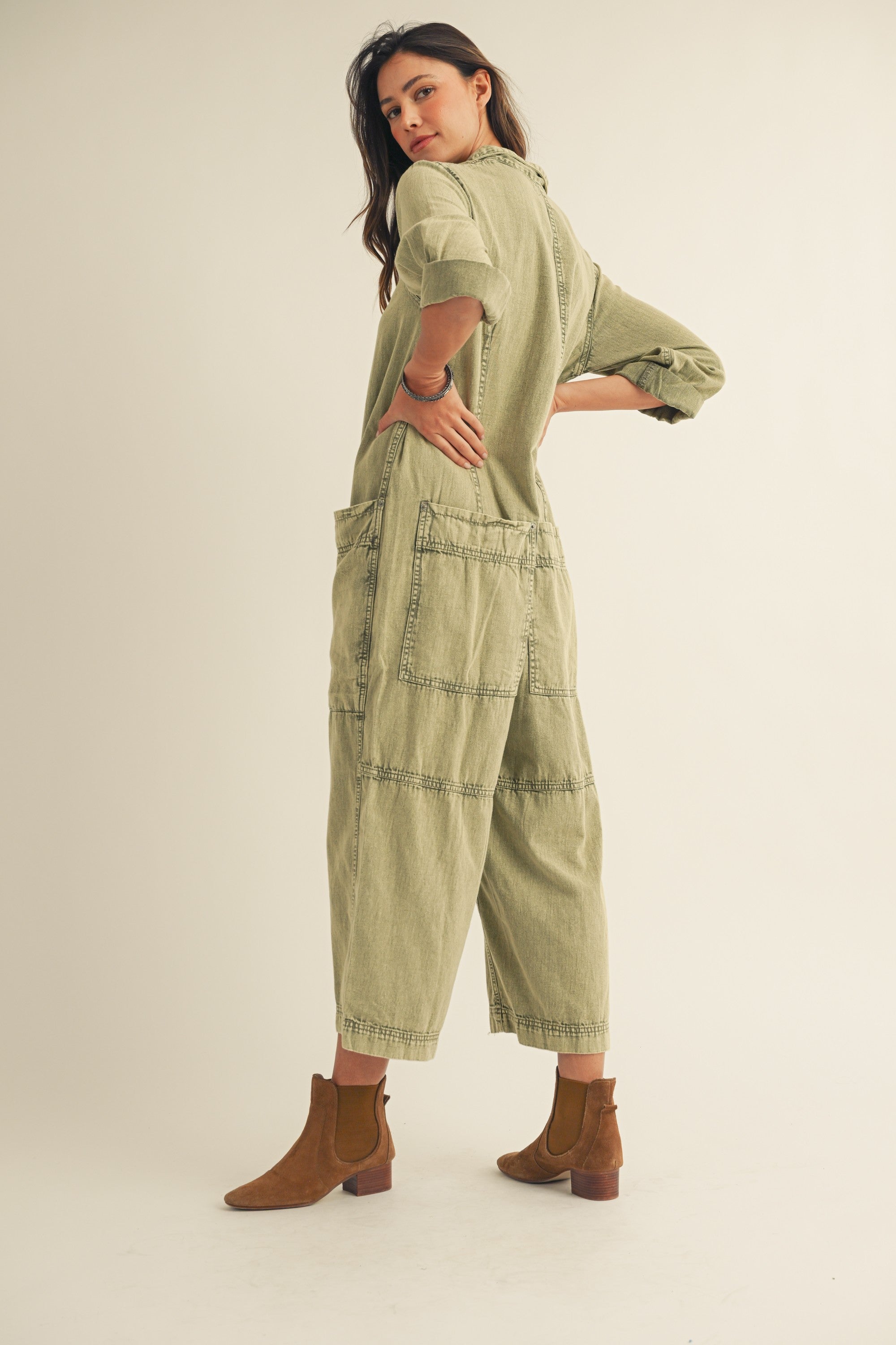 LovLov Relaxed Vintage Wash Jumpsuit