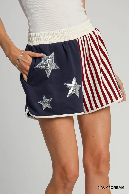 Umgee Stars and Stripes Shorts