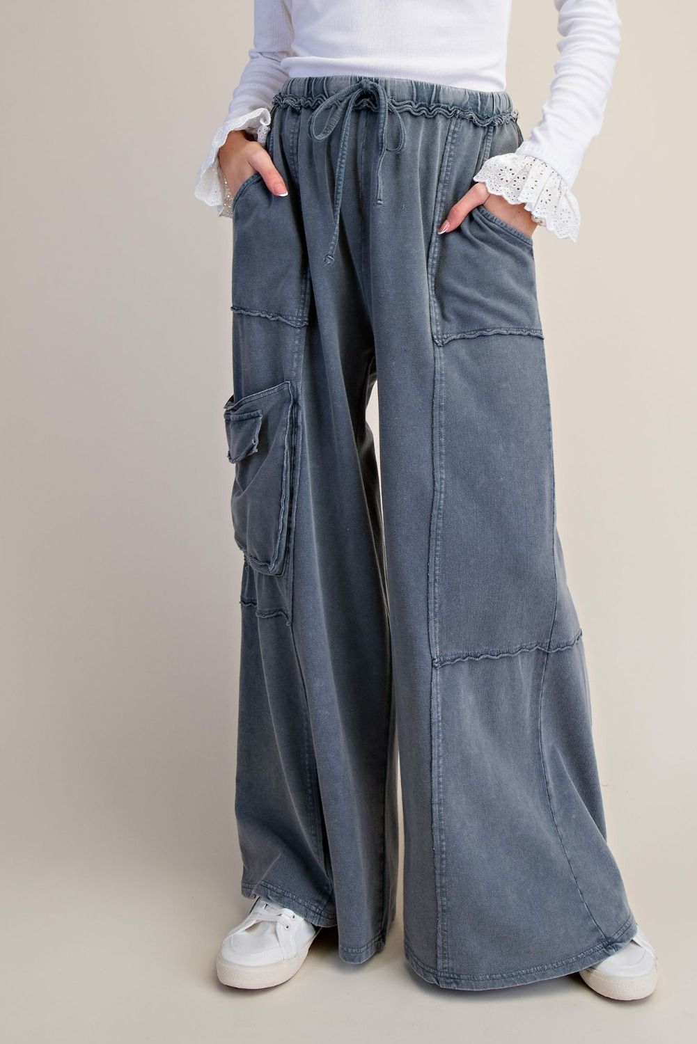 Easel Mineral Washed Terry Pants