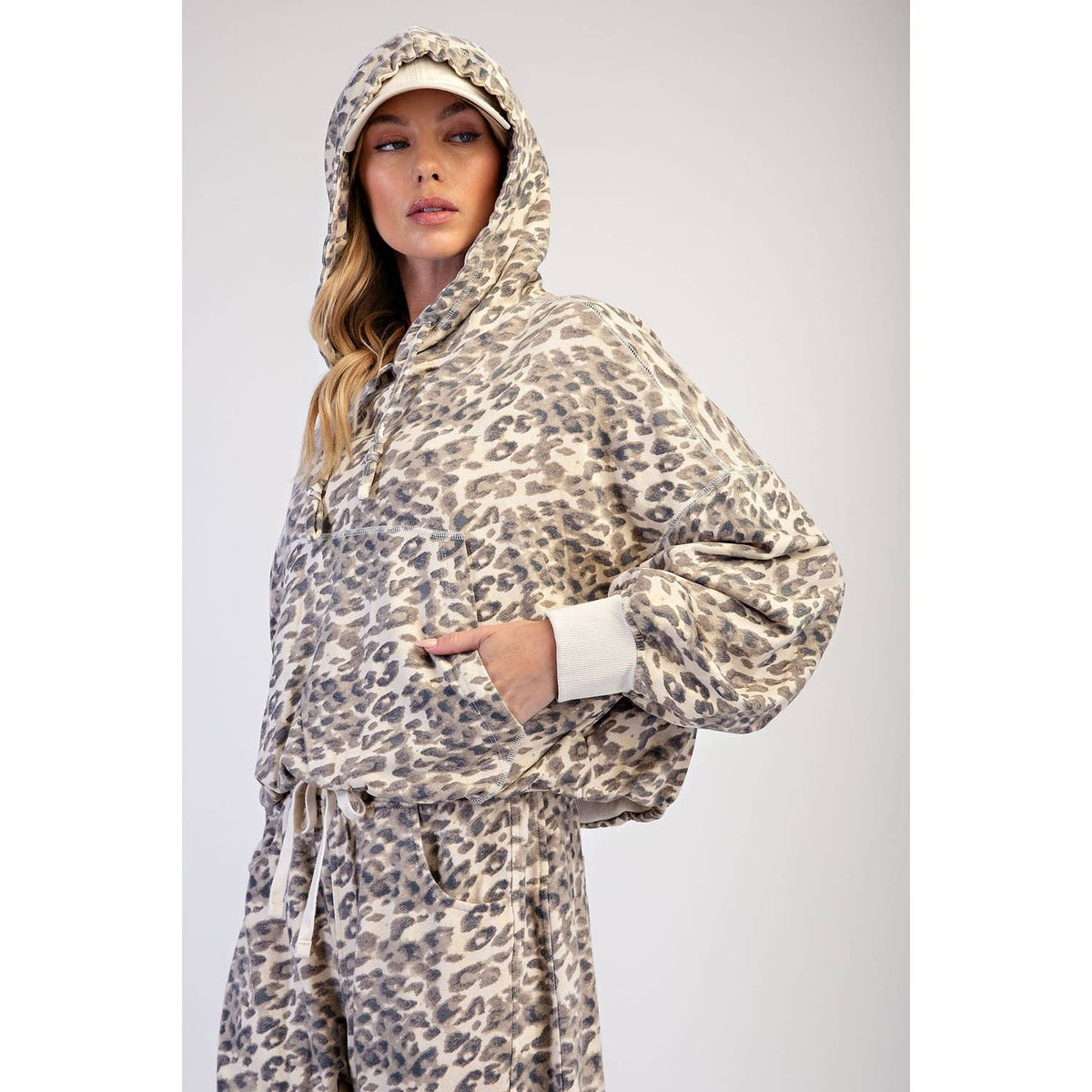 Rae Mode - Leopard Bubble Hoodie