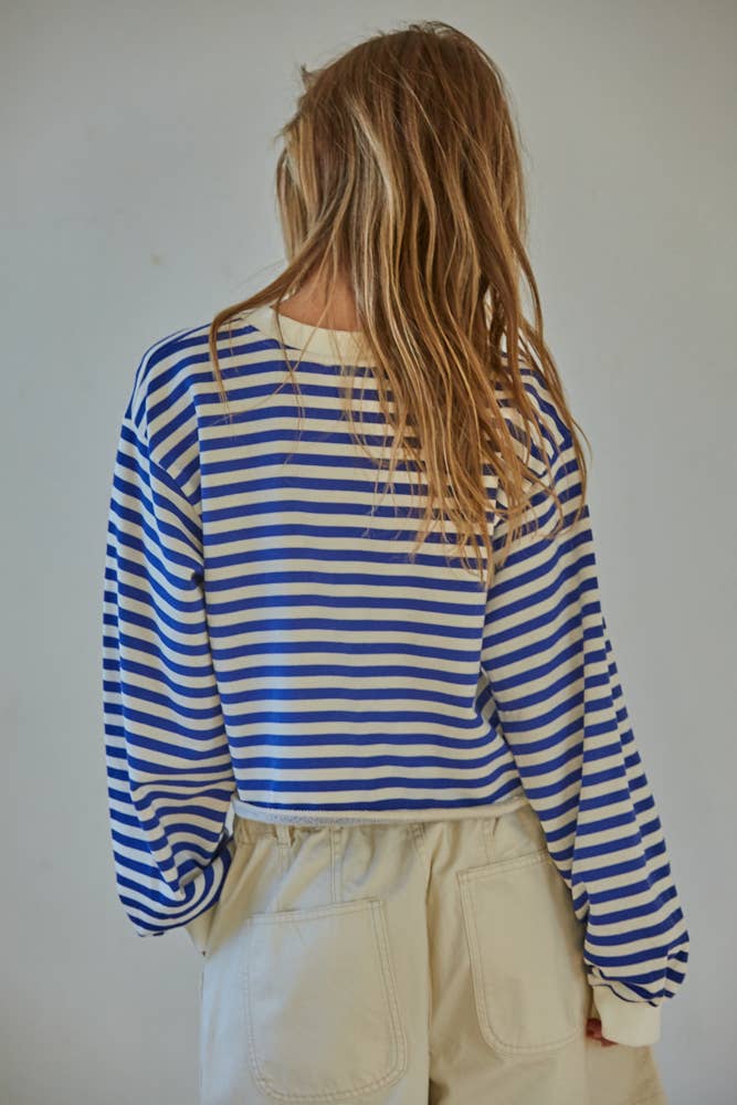 By Together Sailor Striped Cotton Crew