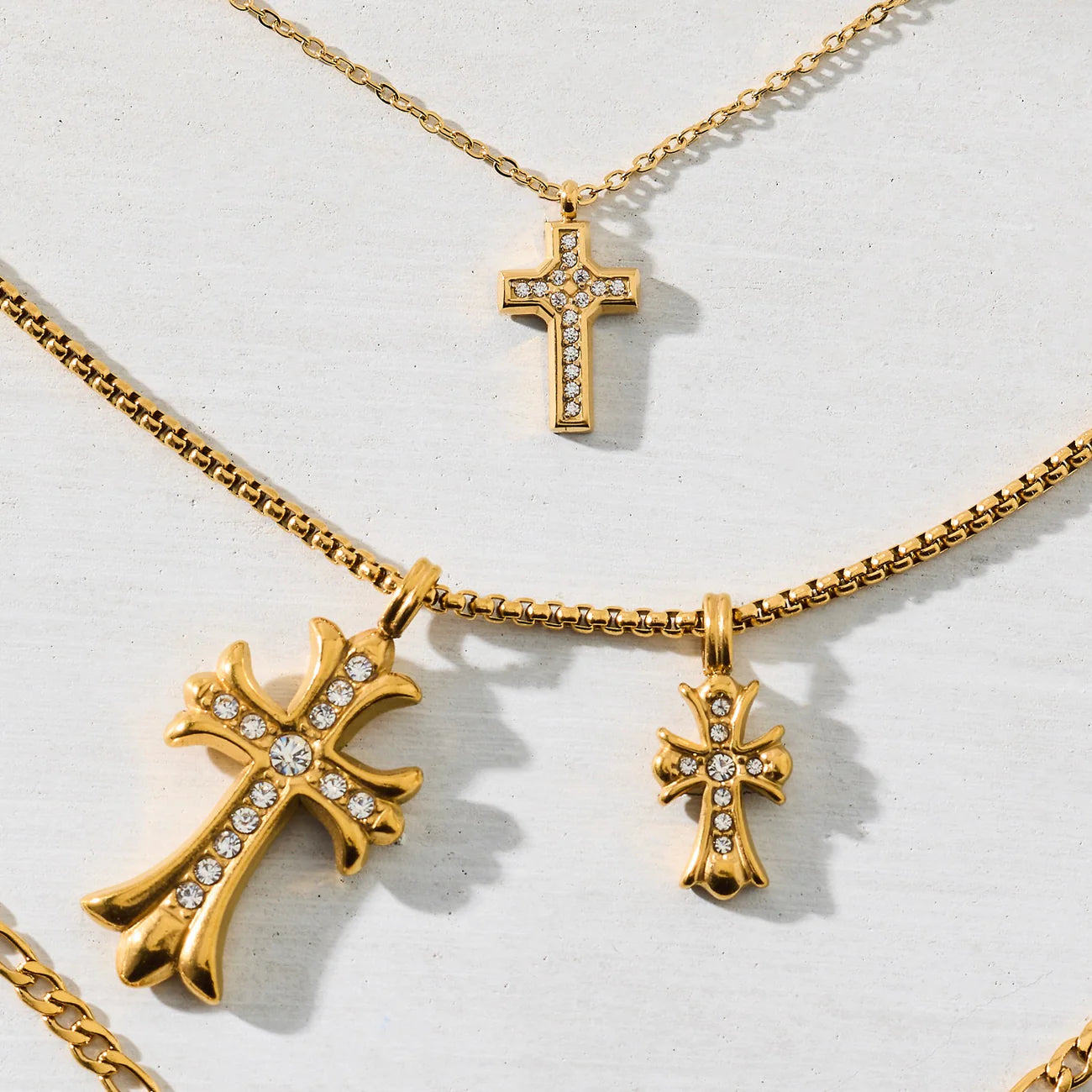 Ellie Vail Wyatt Mini Cross Pendant Necklace