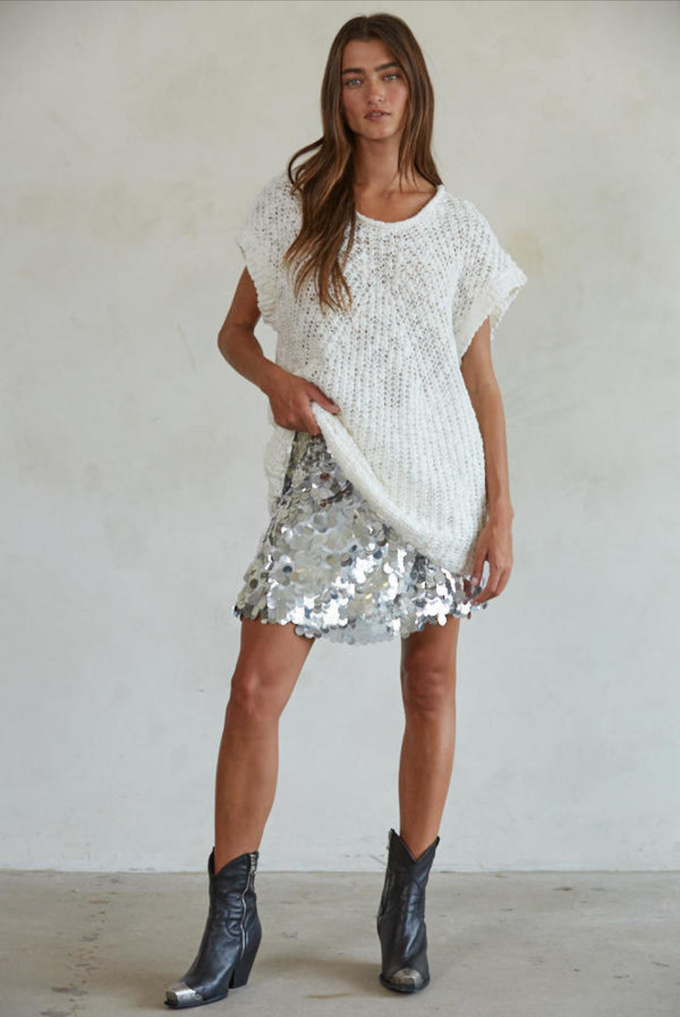 By Together Ivory Cloud Sweater