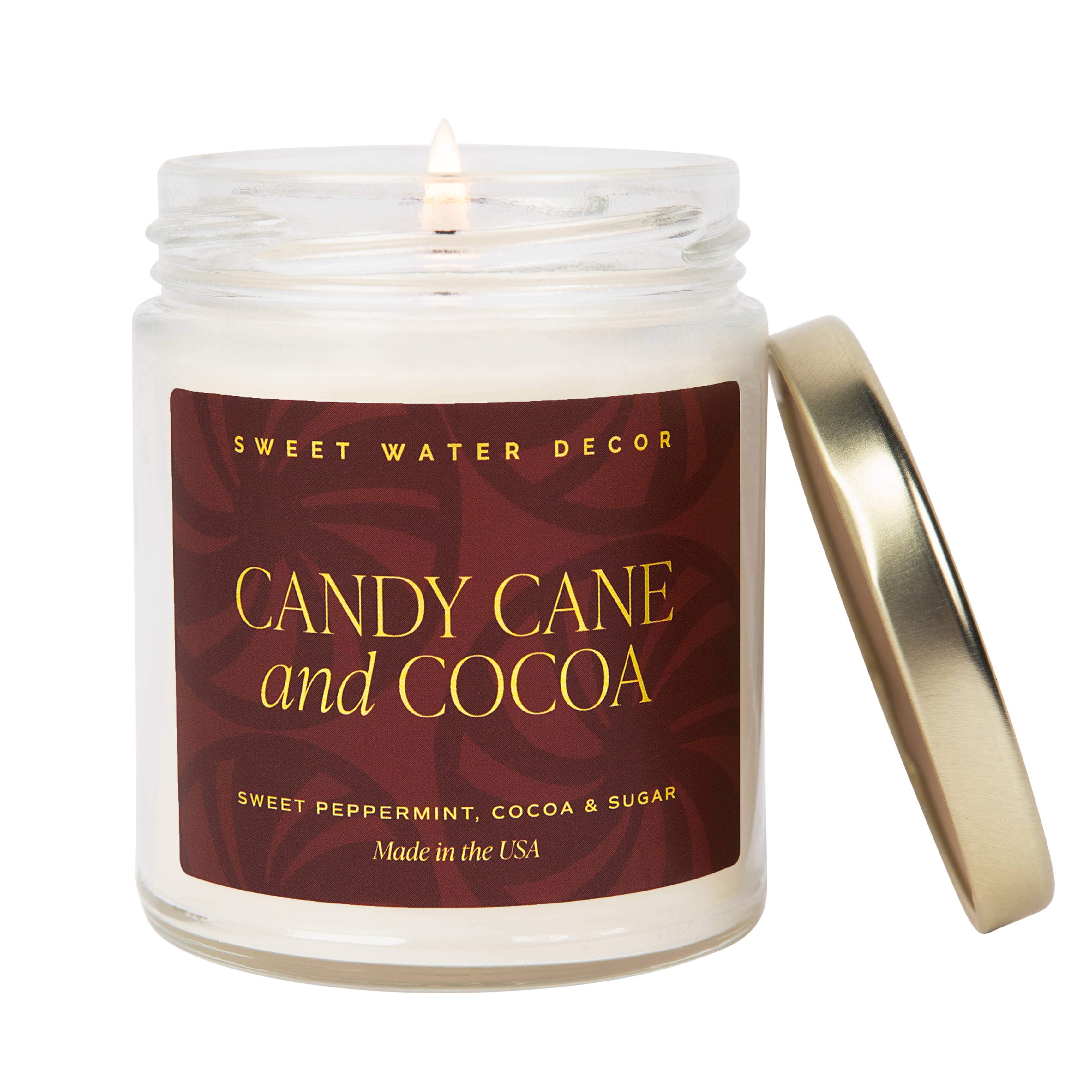 Sweet Water Decor Candles Candy Cane & Cocoa