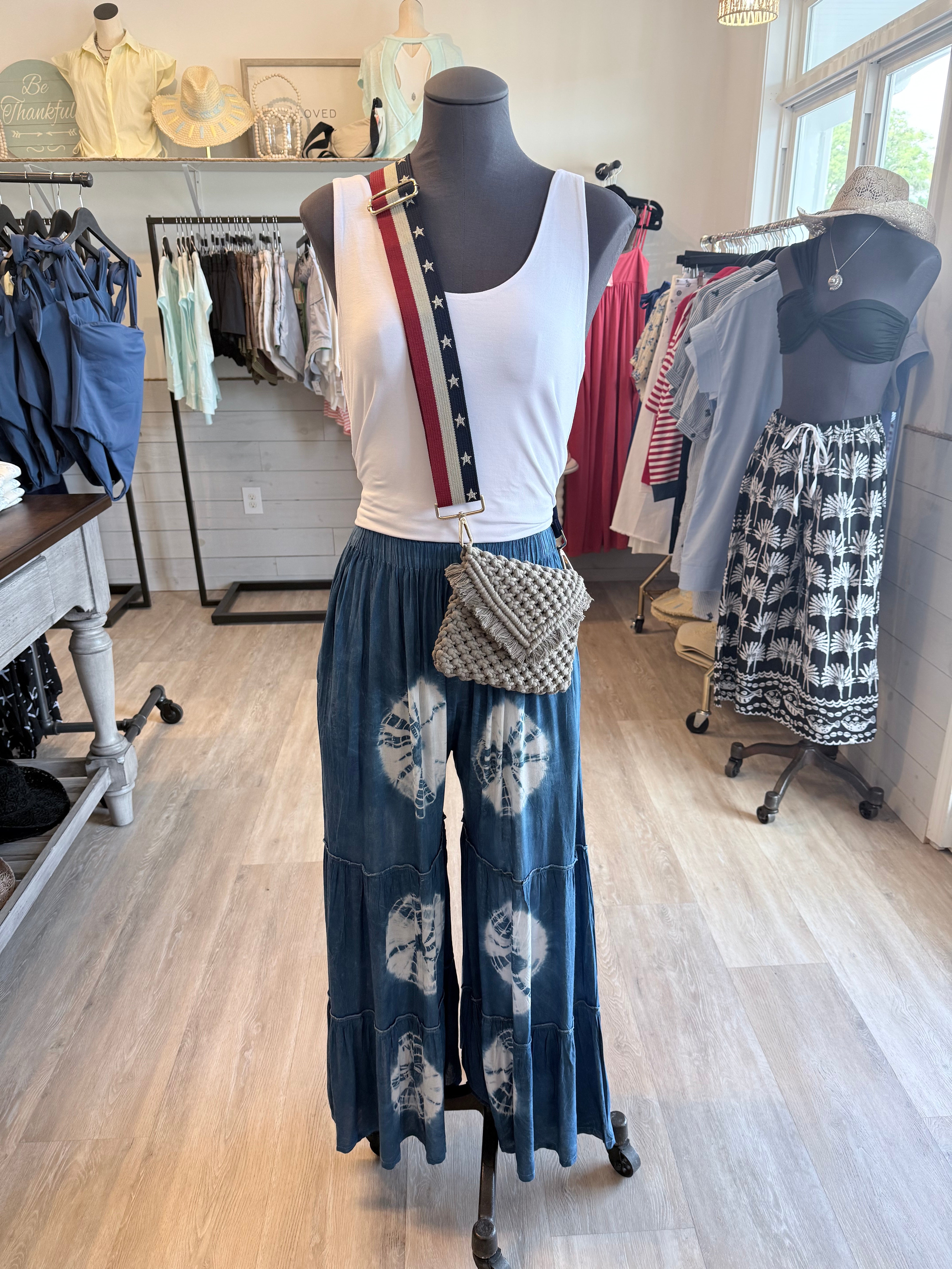 India Boutique Coastal Tie Dye Pants