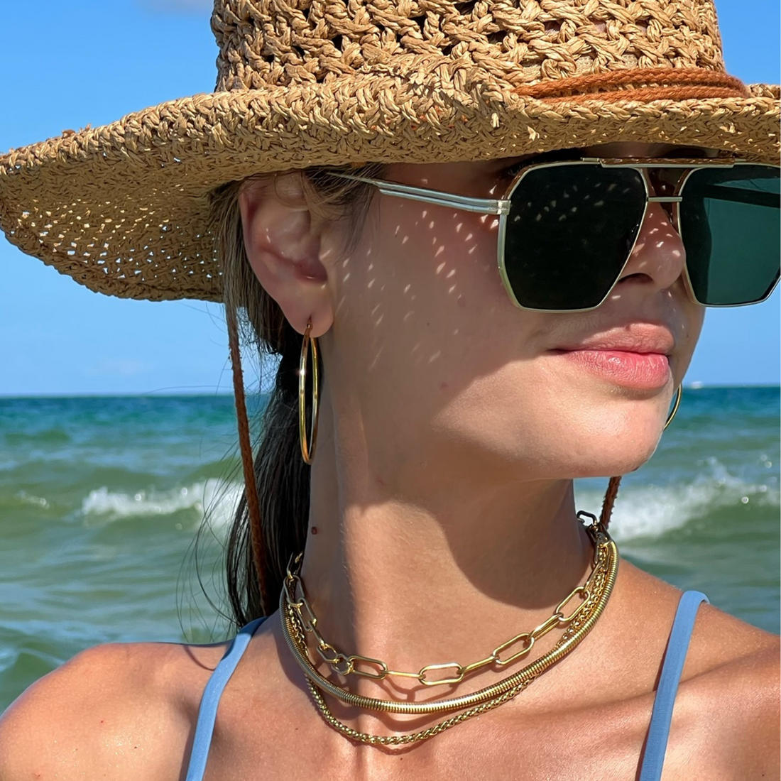 Ellie Vail Carla Paper Clip Chain Necklace