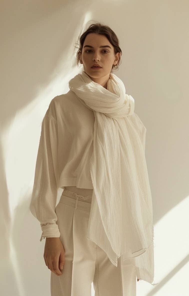 Hestea Paris 100% Cotton Gauze Scarf