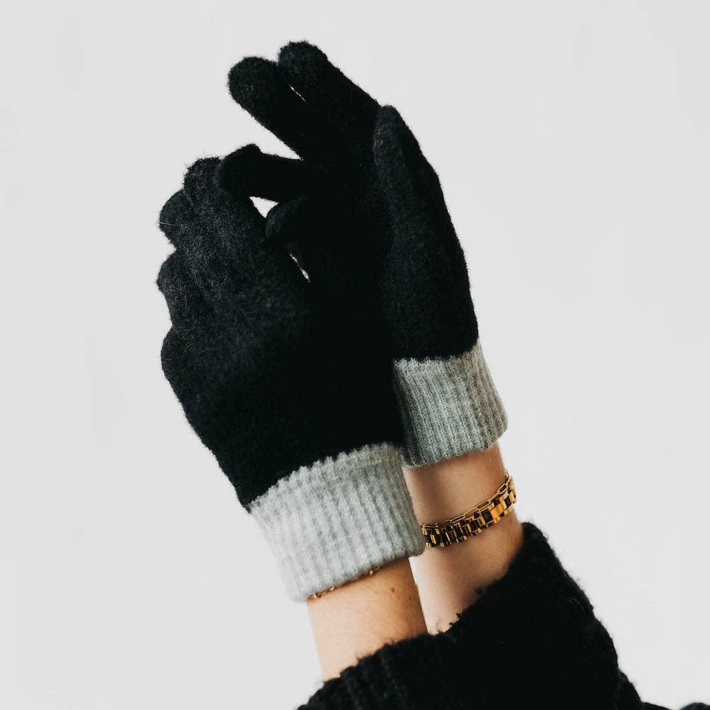Pretty Simple Color Block Smart Gloves