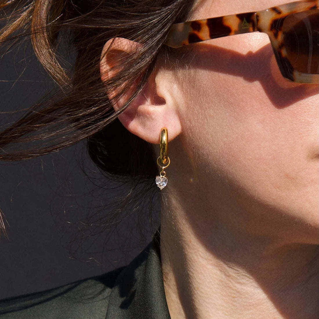 Ellie Vail Tory Asymmetrical Mini Hoop Earring