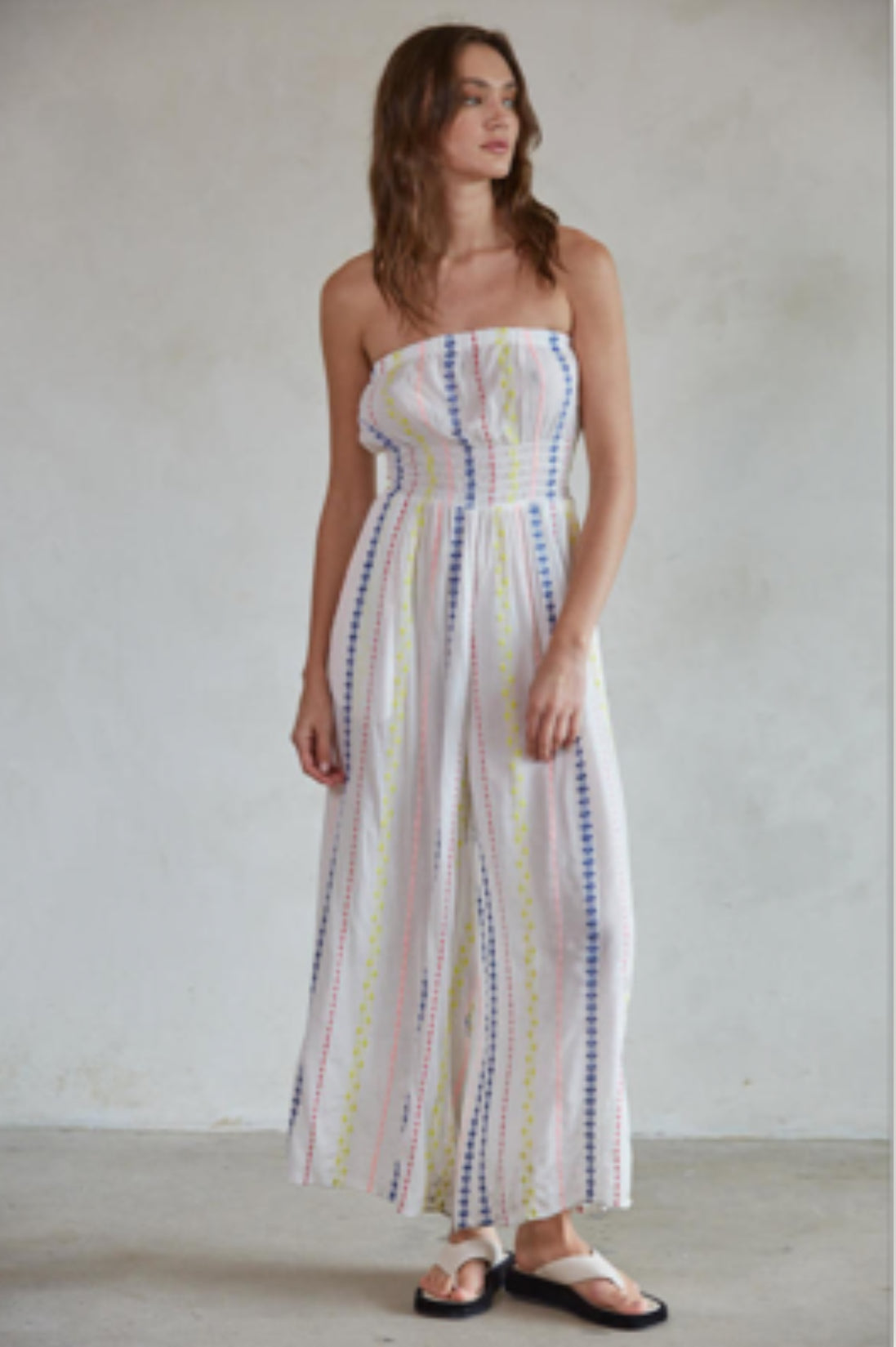 By Together Poolside Cotton Gauze Jumpsuit