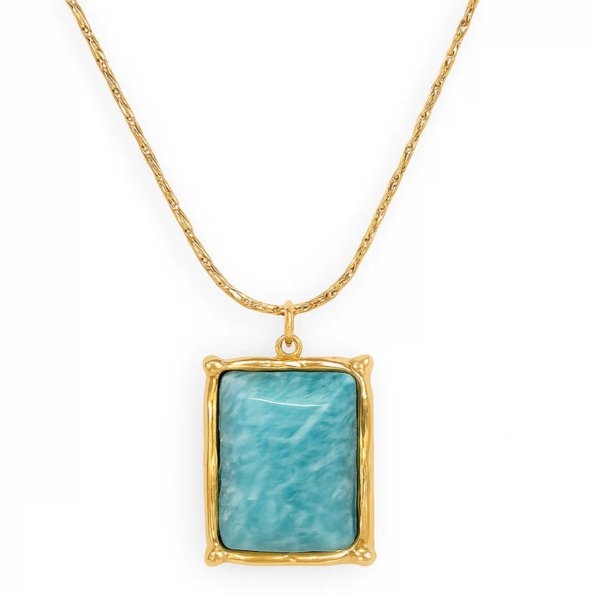 Ellie Vail Winnie Amazonite Pendant Necklace