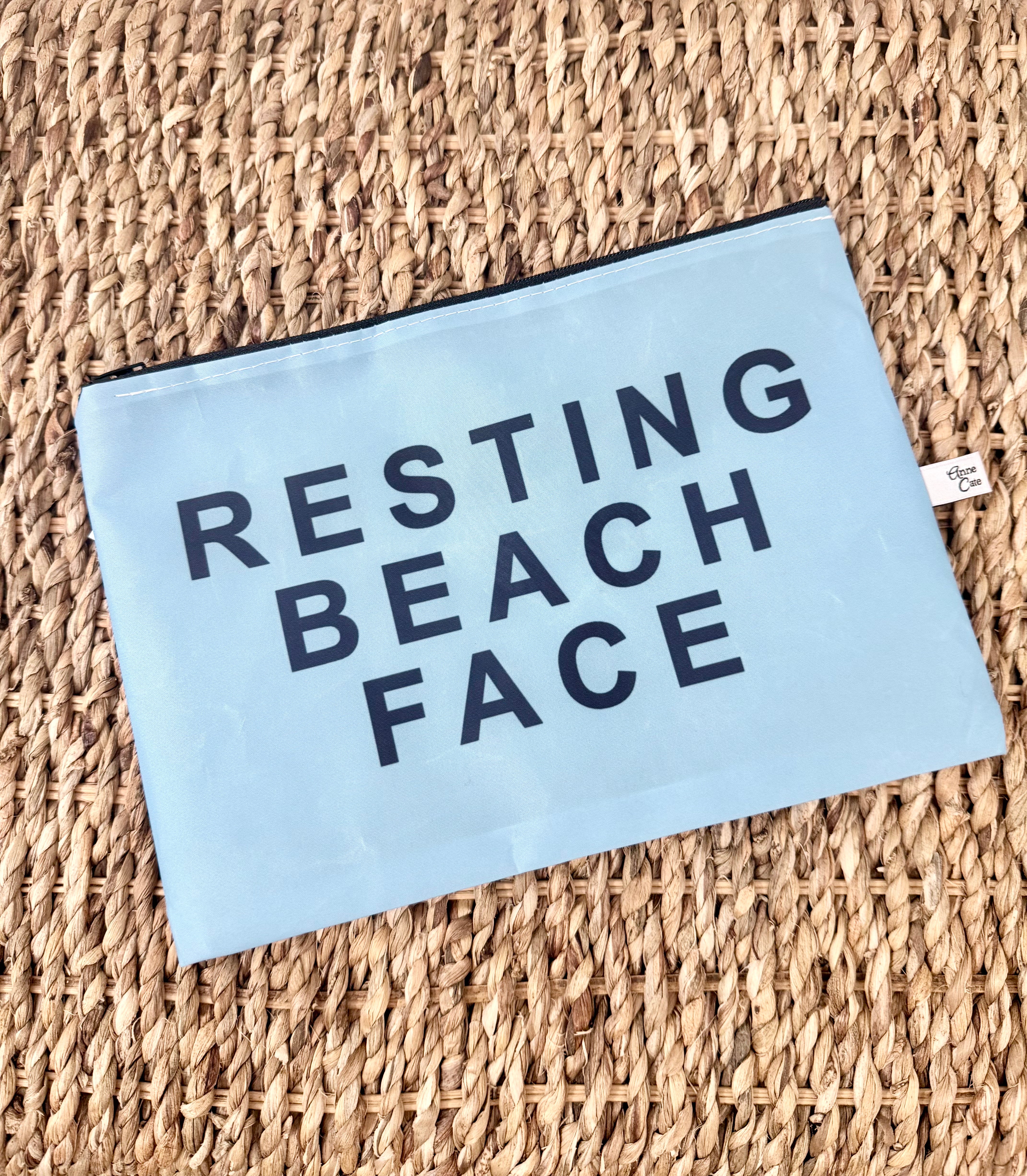 Anne Cate Sailcloth Catch All Zip Pouch