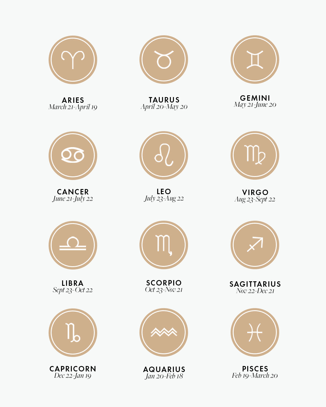 Gorjana Parker Zodiac Charms