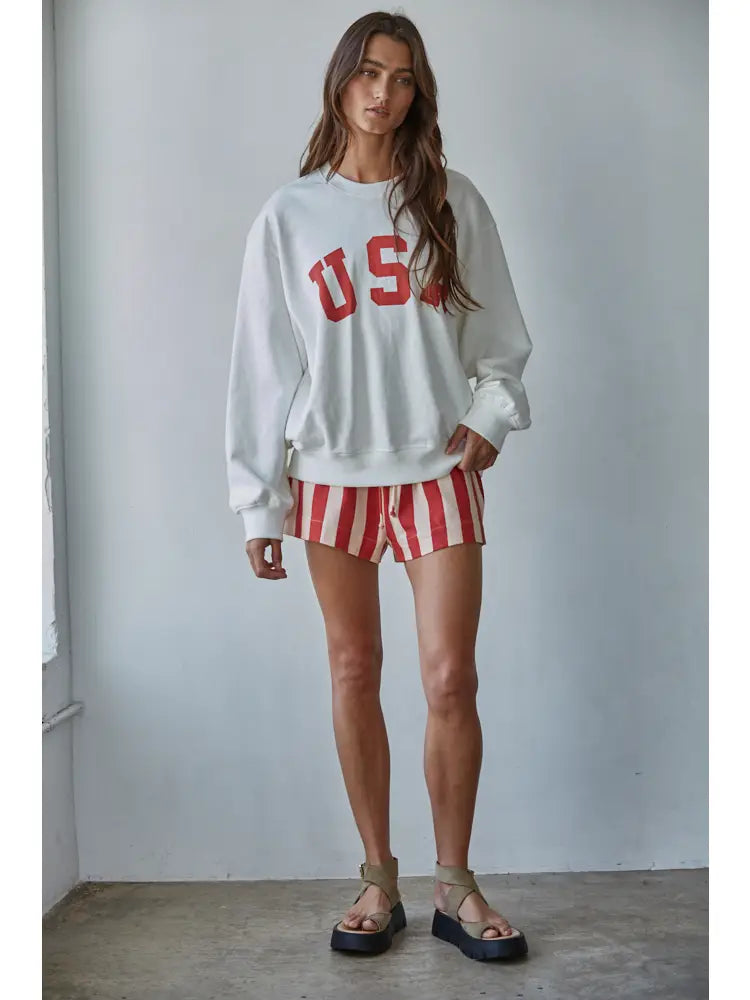 By Together USA Cotton Crew Sweatshirt