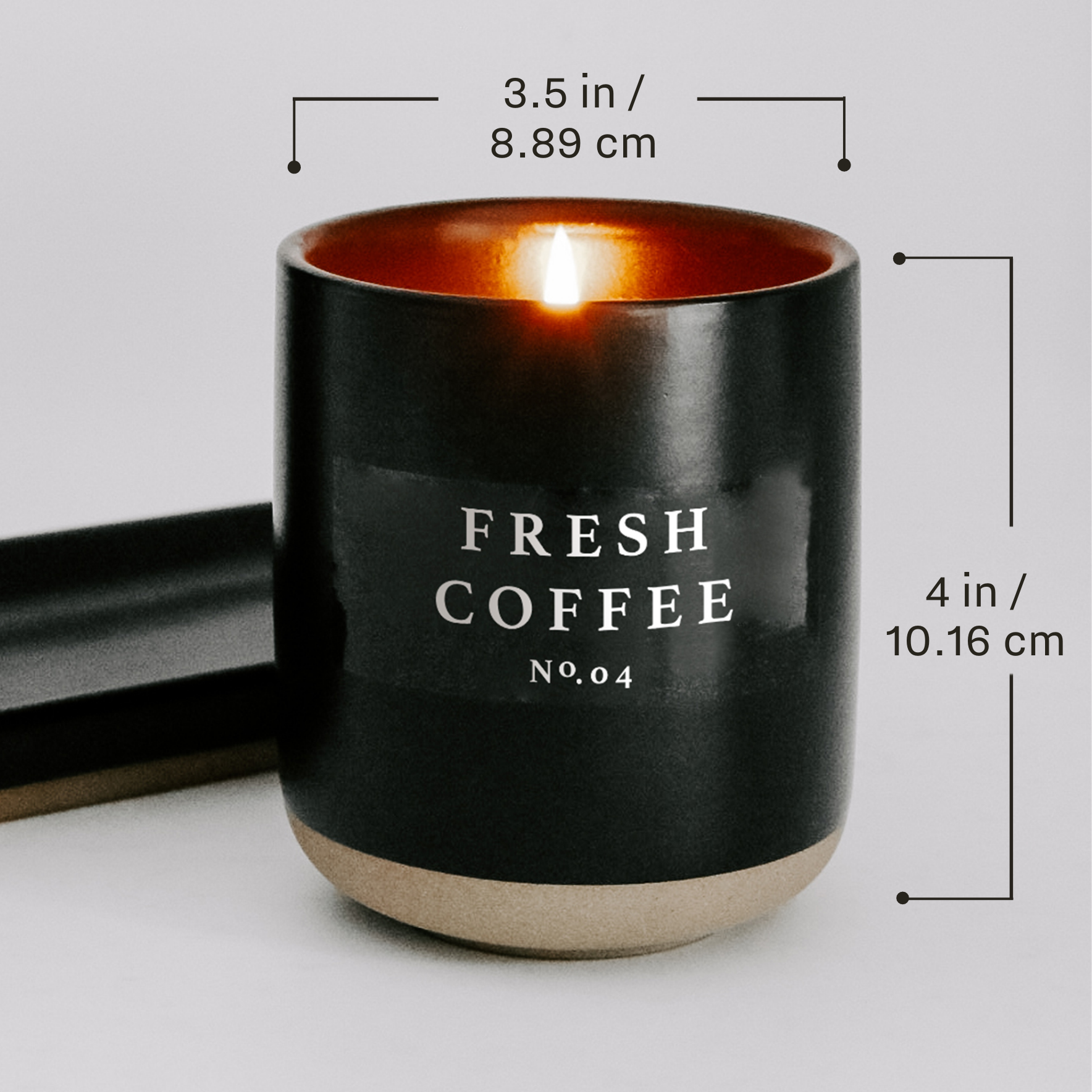 Sweet Water Decor - Hello Pumpkin 12 oz Soy Candle in Black Stone Container