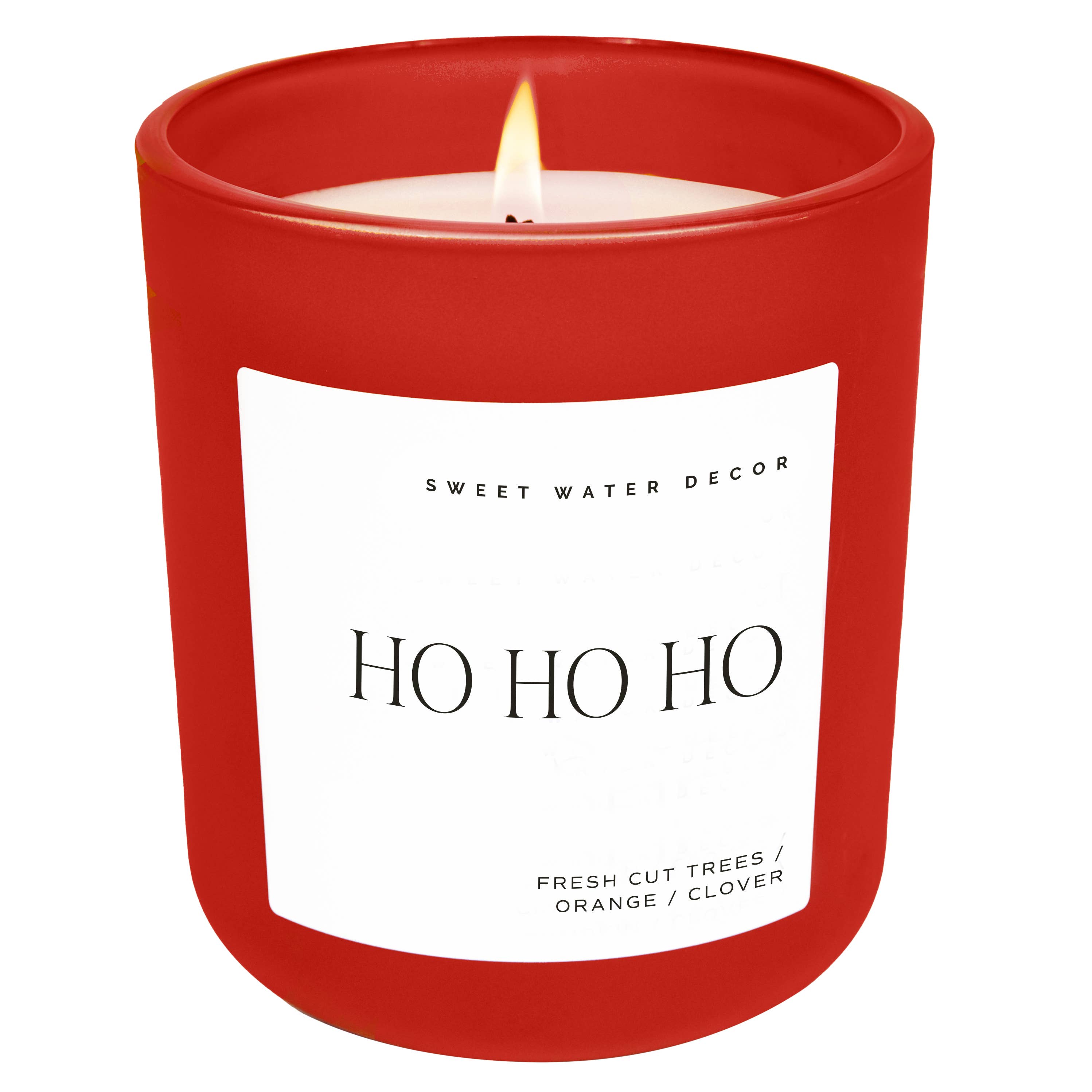 Sweet Water Decor - Ho Ho Ho 15 oz Soy Candle in Red Vessel