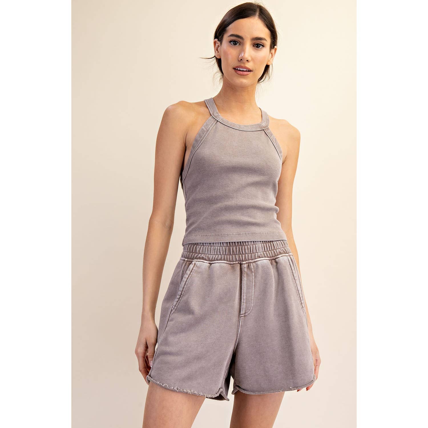 Rae Mode Mineral Washed Terry Shorts