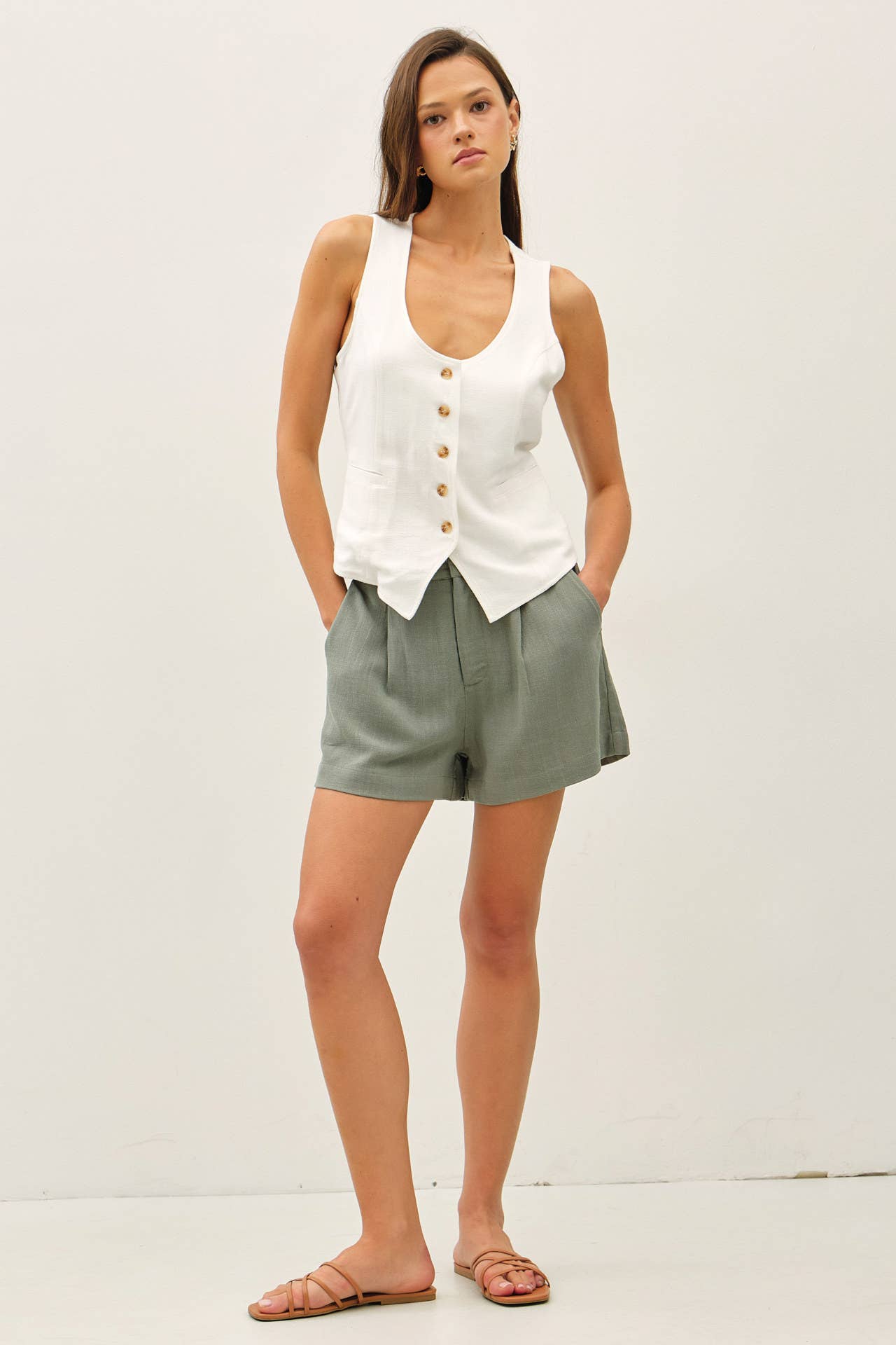 Be Cool Classic Linen Vest