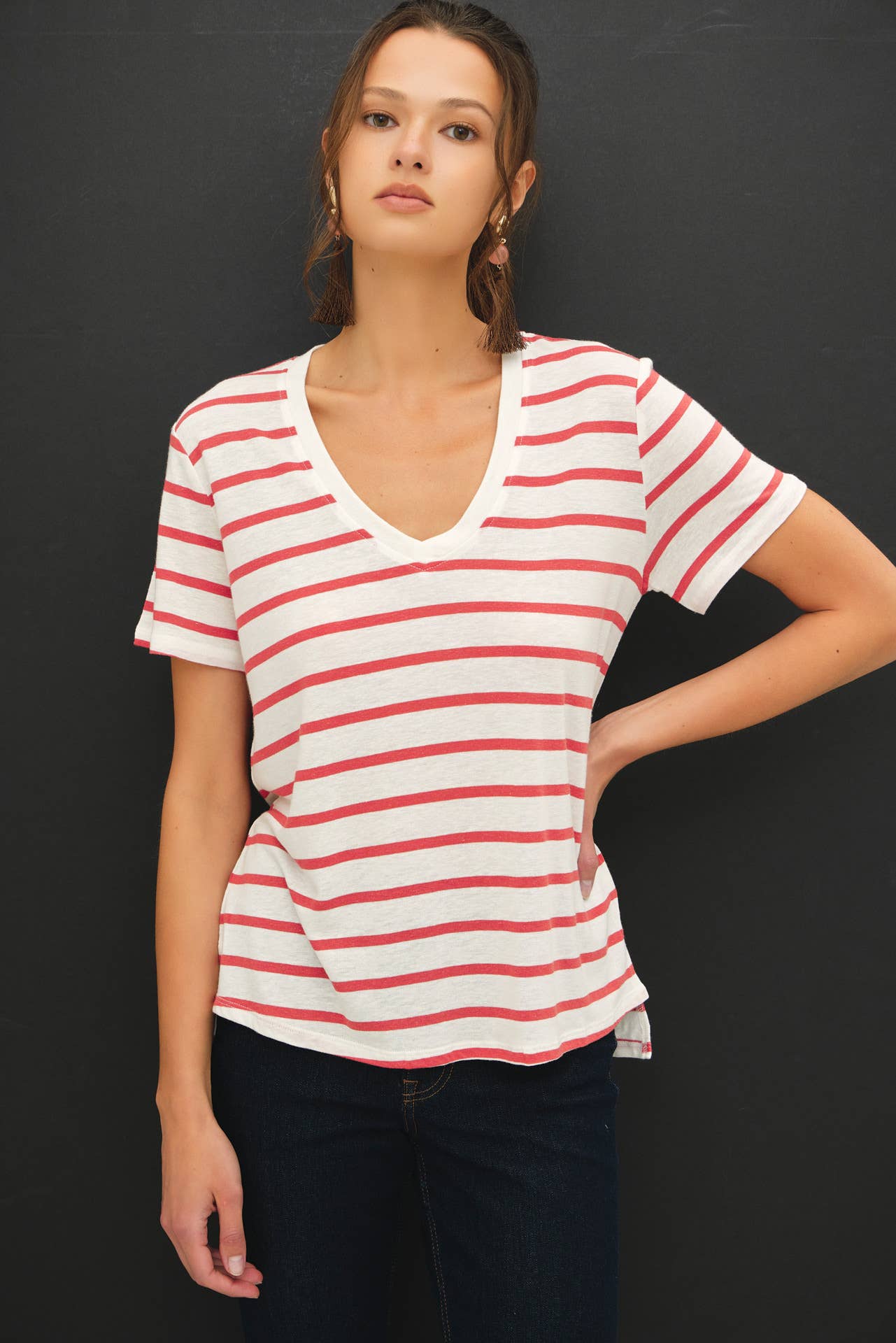 Be Cool Vivian Striped Tee