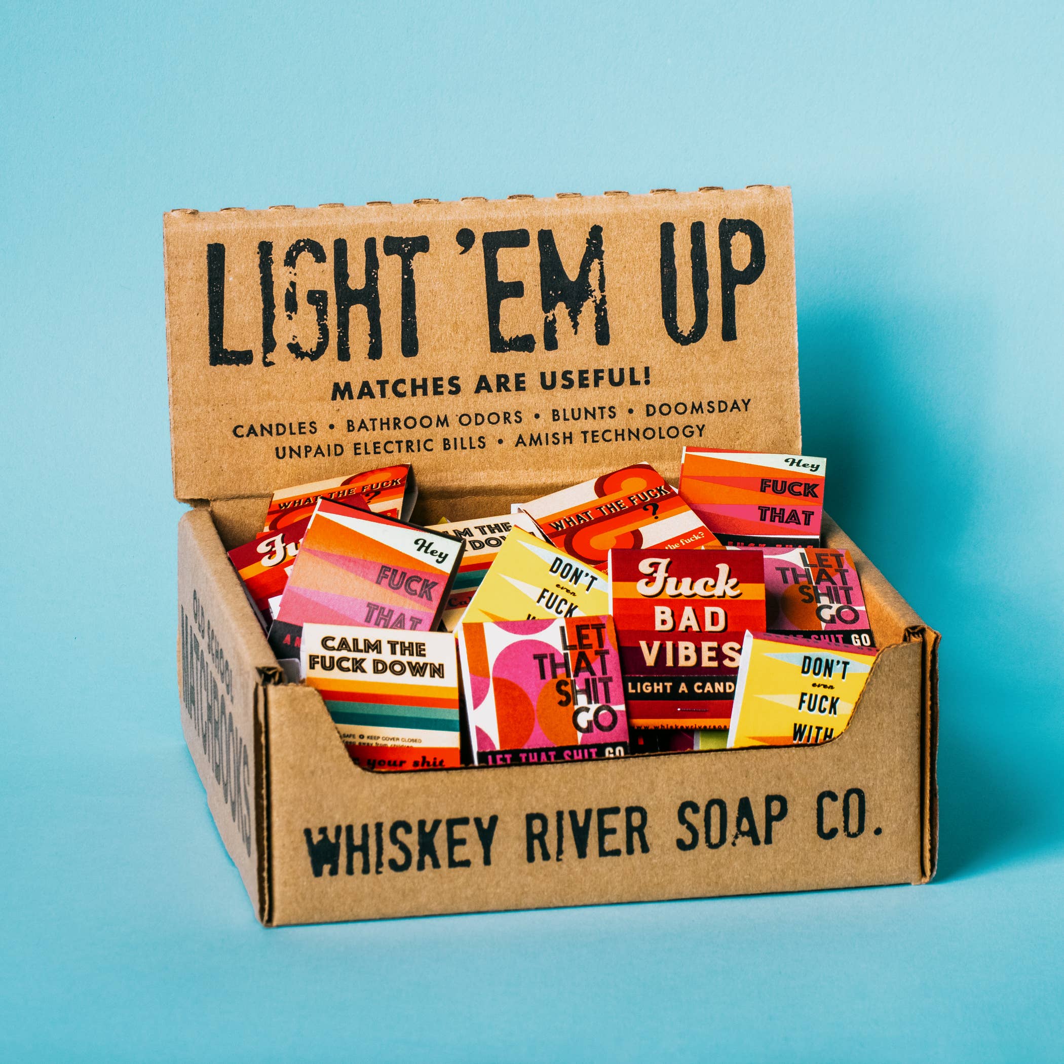 Whiskey River Soap Co. WTF Vintage Matchbooks