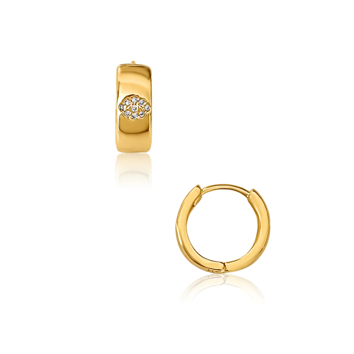 Ellie Vail Loren Evil Eye Huggie Hoop Earring