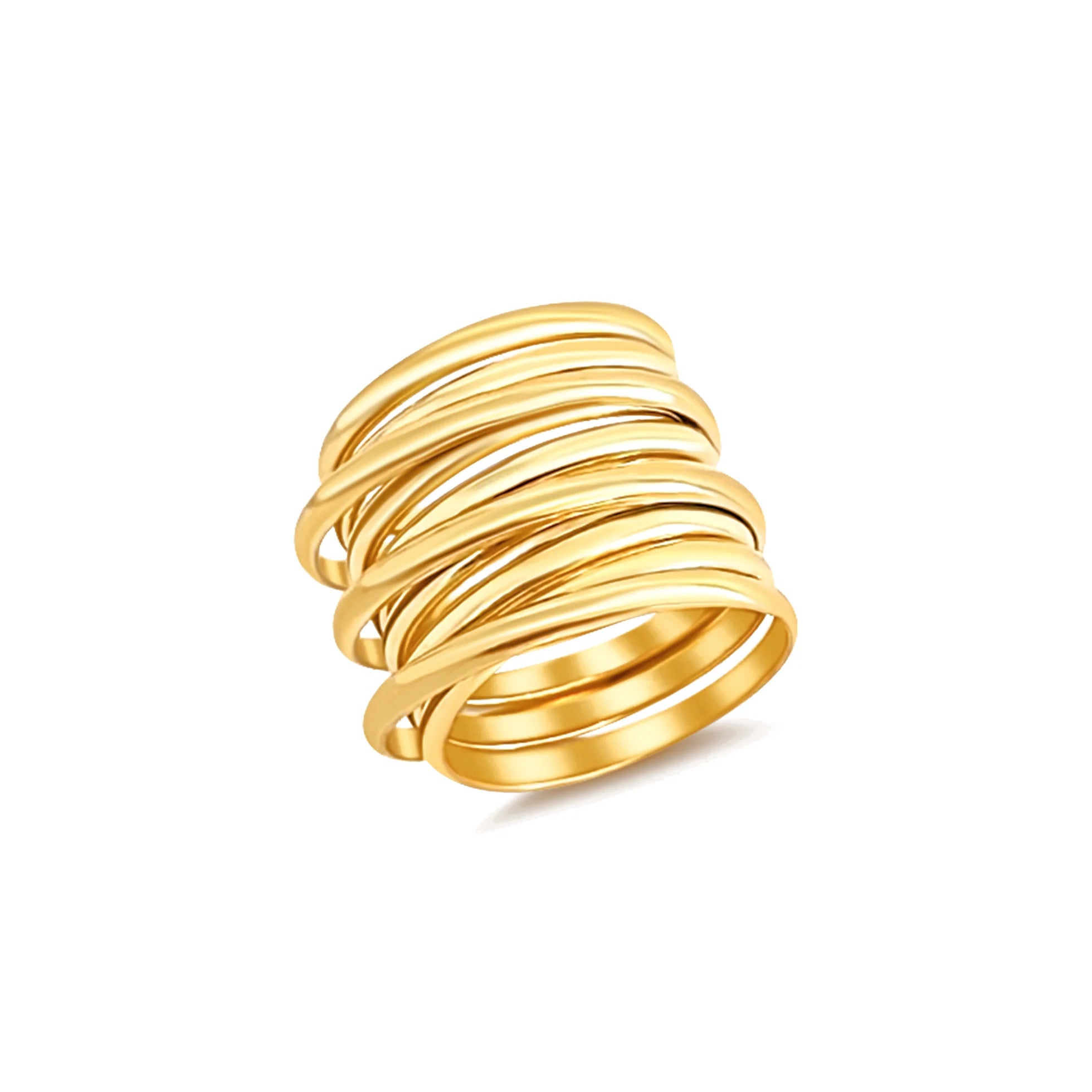 Ellie Vail Margot Coil Band Gold Ring