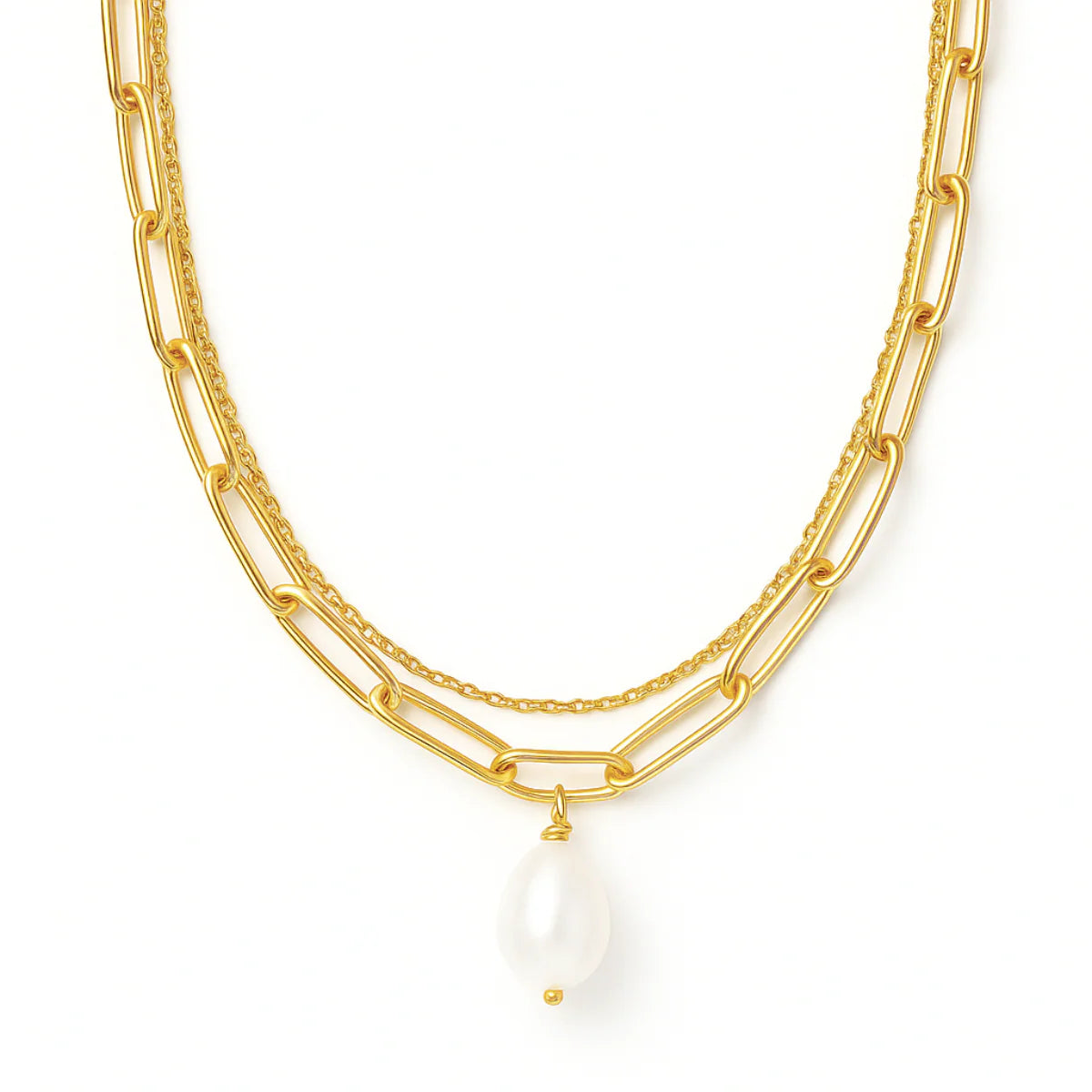 Ellie Vail Renee Double Chain Pearl Choker