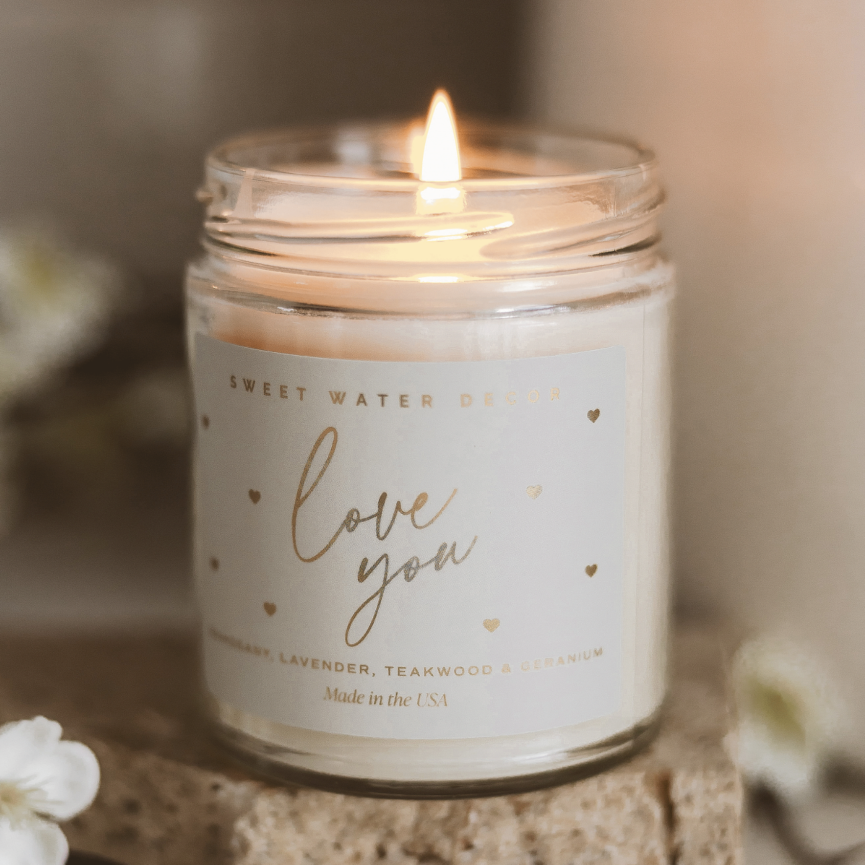Sweet Water Decor Love You 9 oz Candle