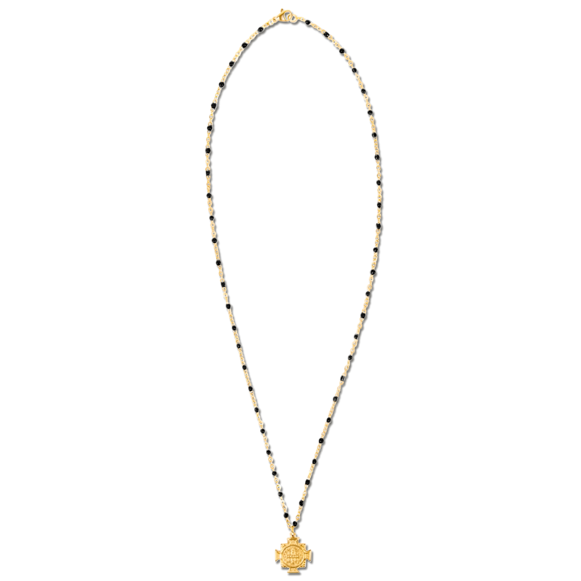 Ellie Vail Erin Zayla Cross Pendant Enamel Beaded Necklace