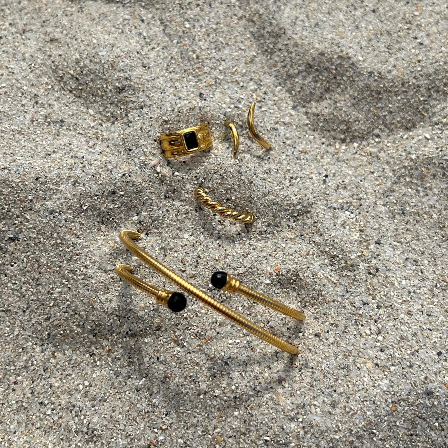 Ellie Vail Jamelia Coil Wrap Gold Bracelet / Anklet