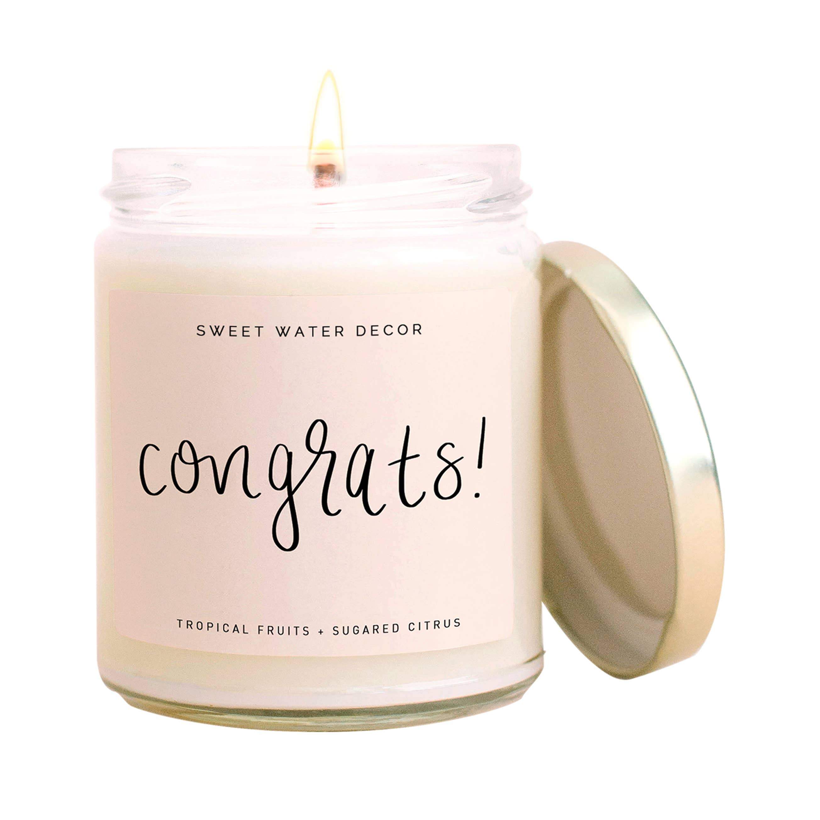 Sweet Water Decor Candles | Glass Jar with Lid